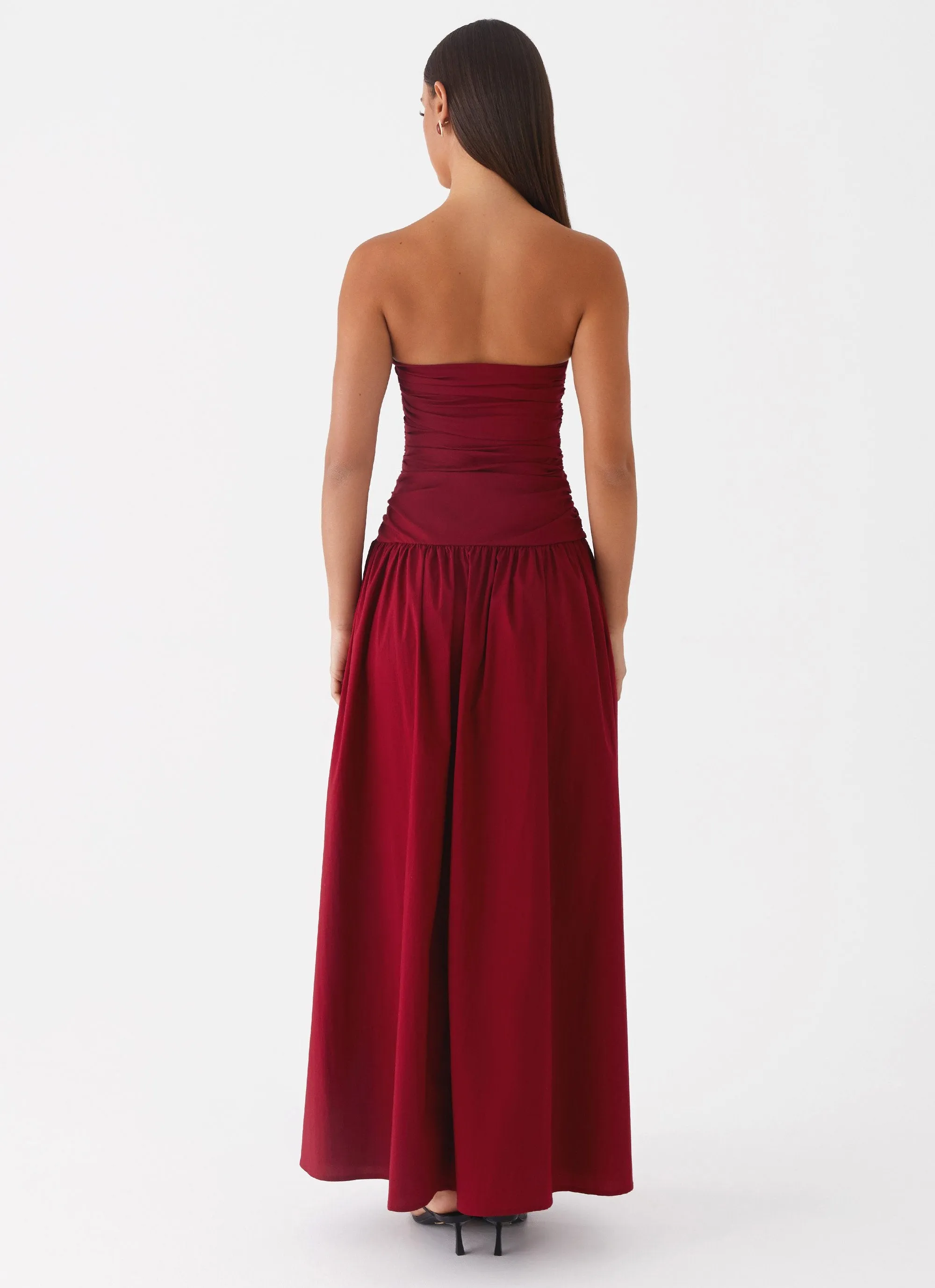 Carmel Maxi Dress - Merlot Spring Mood