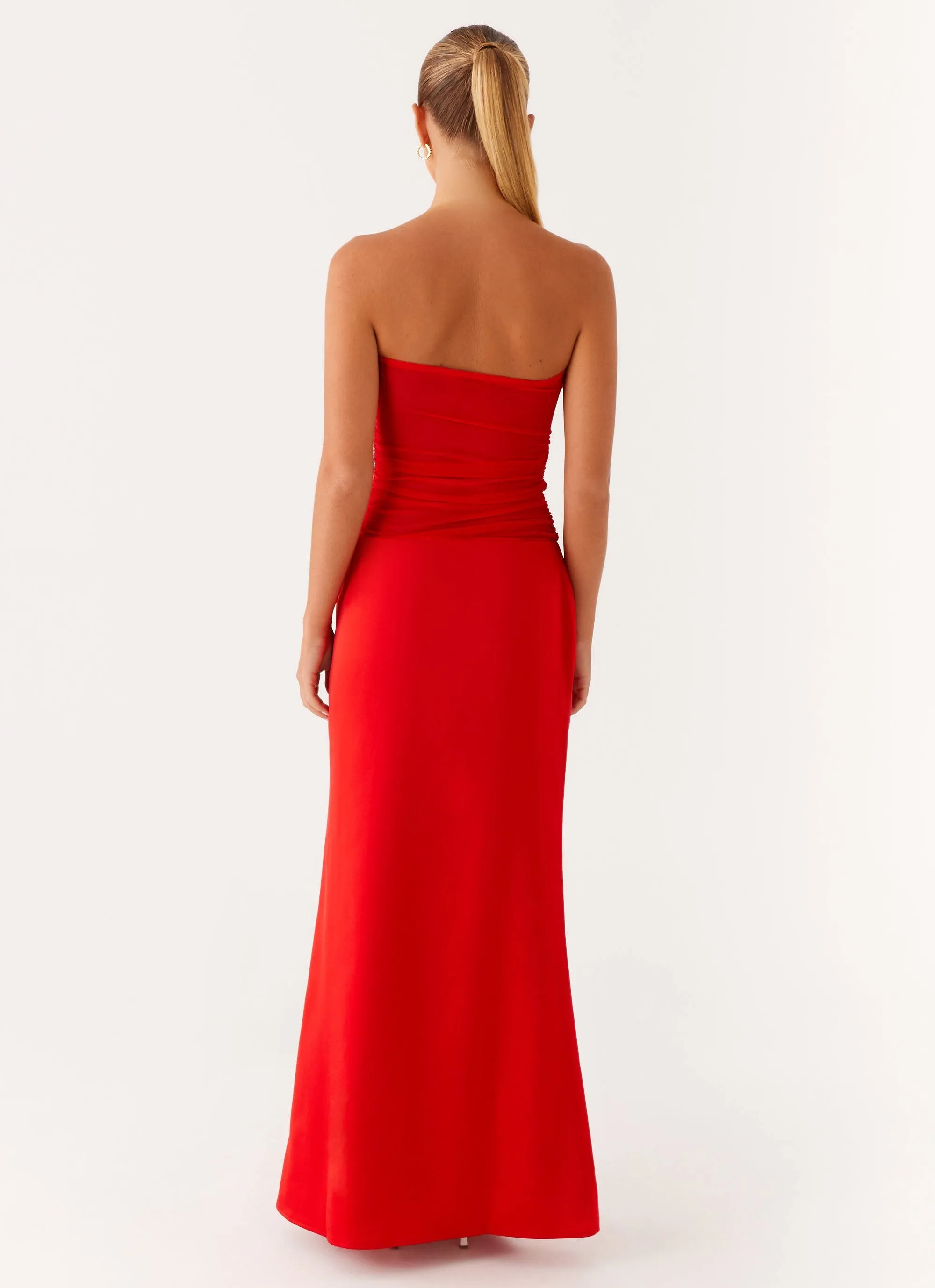 French Vibe Flare Swing Rewind Maxi Dress - Tangerine