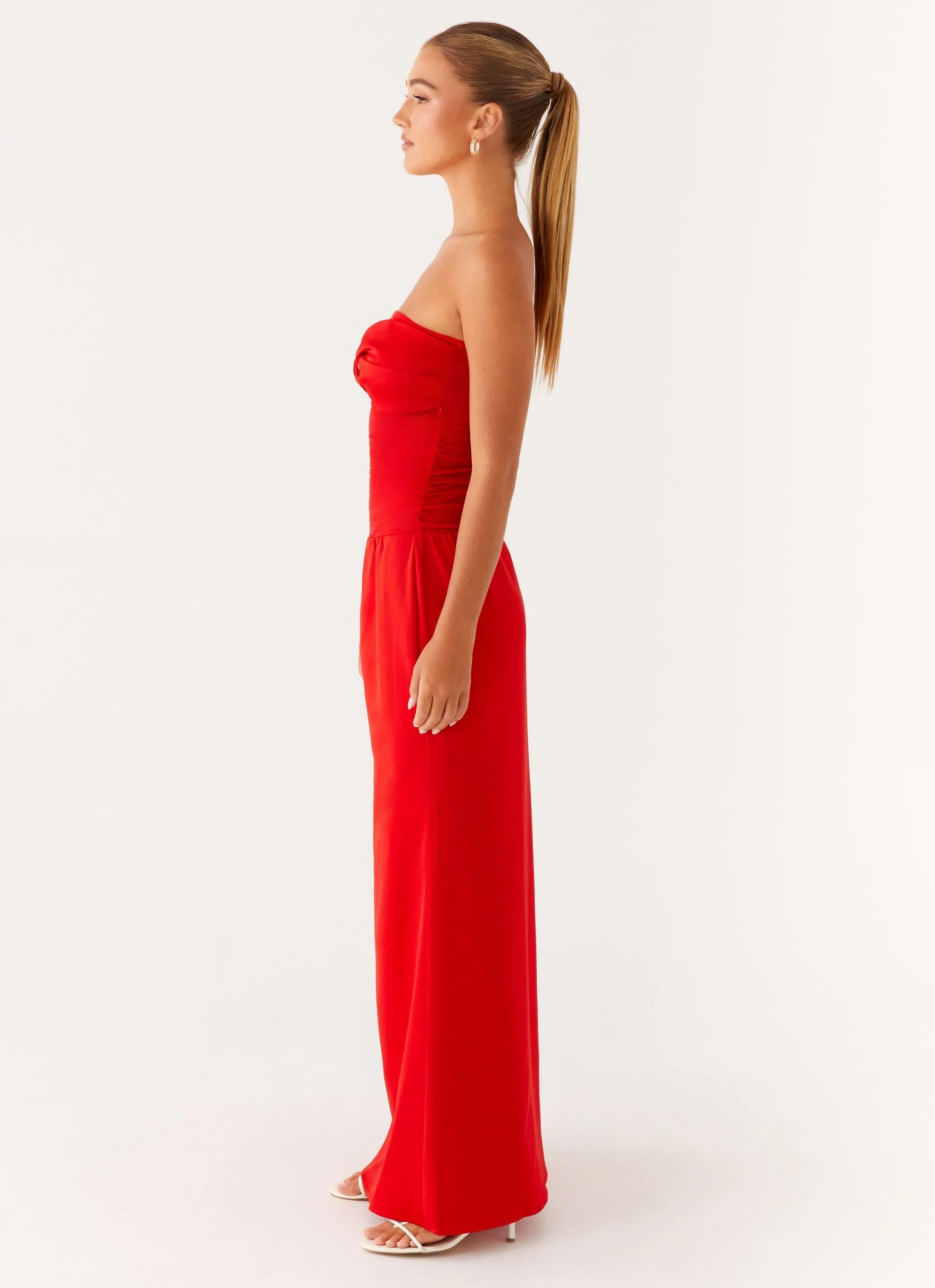 Quiet Mood Rewind Maxi Dress - Tangerine