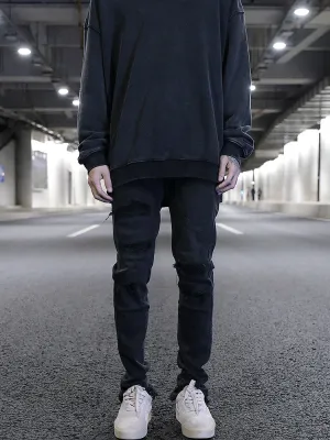 Cut And Destroy Slim-fit Stretch-footed Jeans