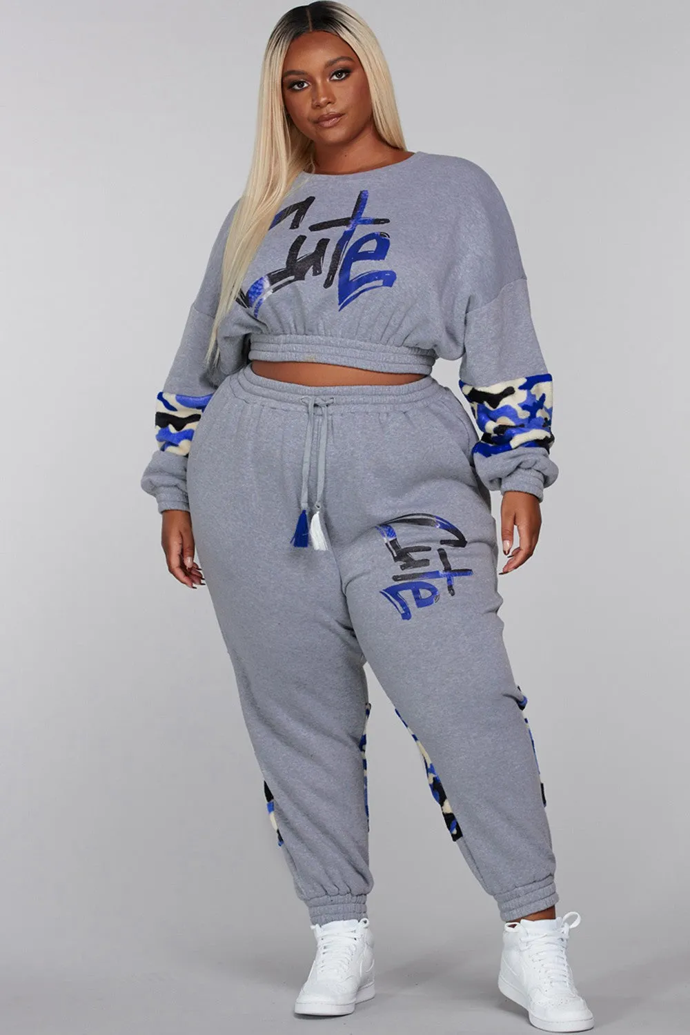 Cute Camo Jogger Set