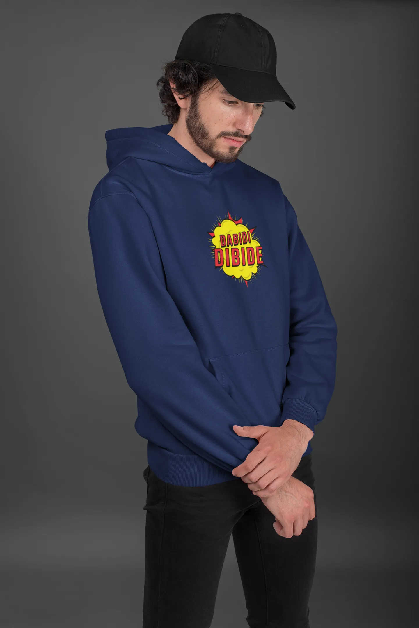 Dabidi Dabide Unisex Hoodie Navy Blue