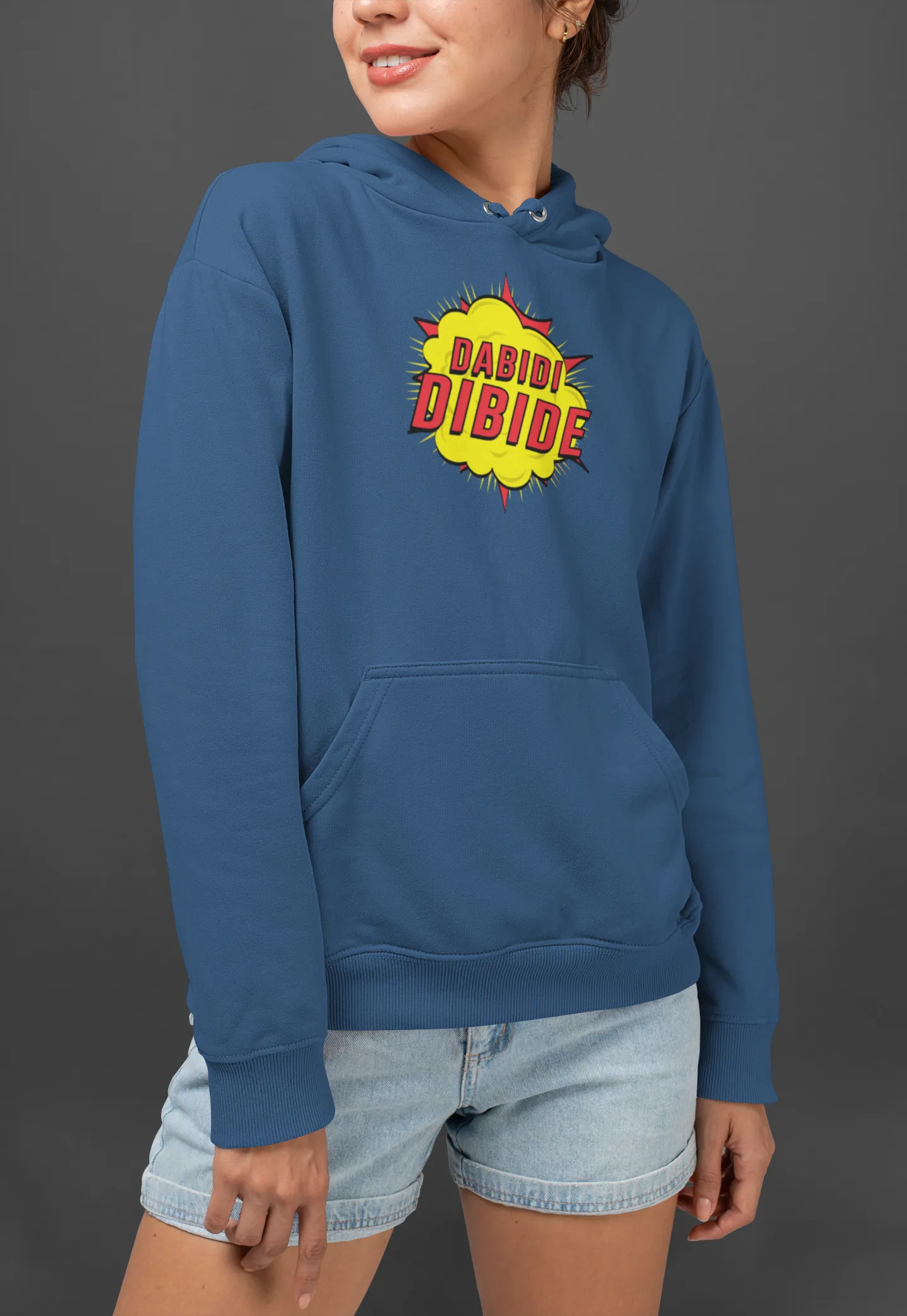 Dabidi Dabide Unisex Hoodie Navy Blue