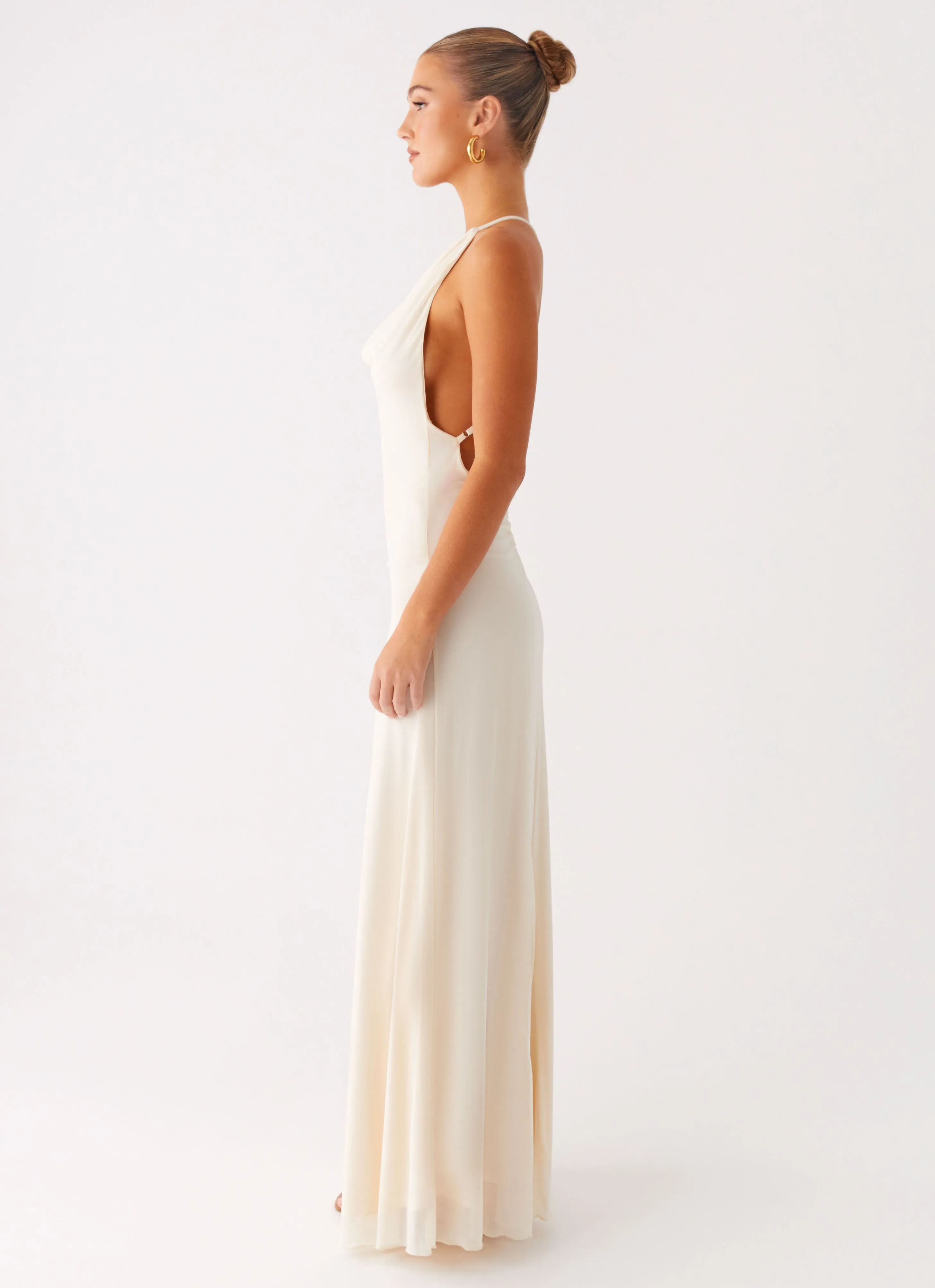 Dahliana Maxi Dress - Off White Bold Pattern Refined Mood