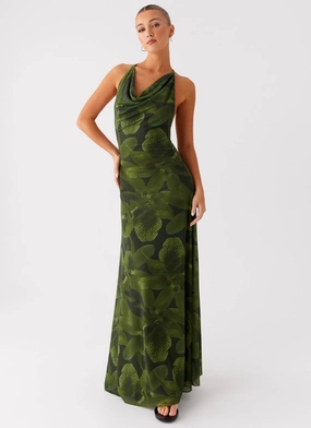 Natural Style Easy Going Dahliana Maxi Dress - Tropic Floral