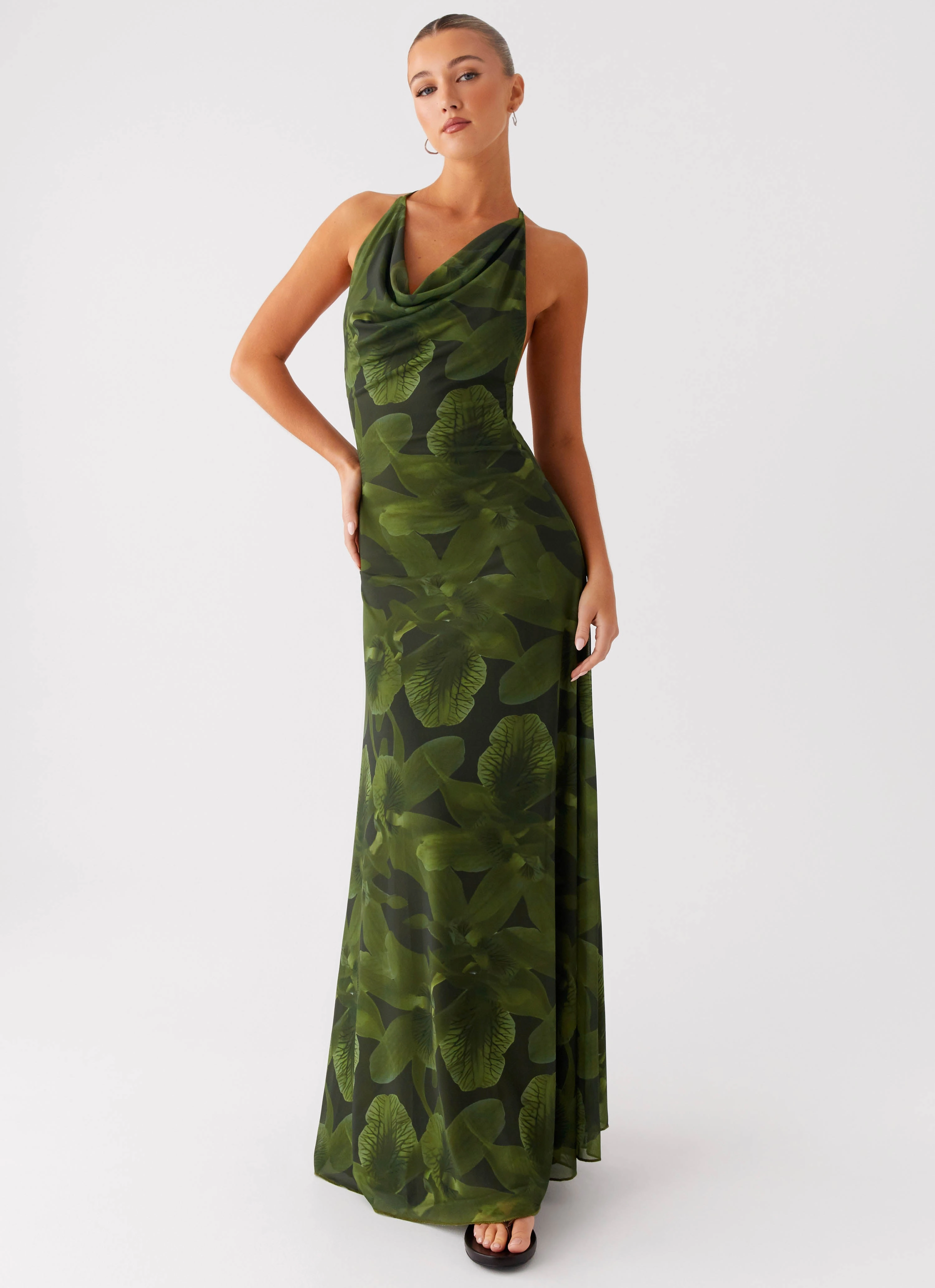 Natural Style Easy Going Dahliana Maxi Dress - Tropic Floral