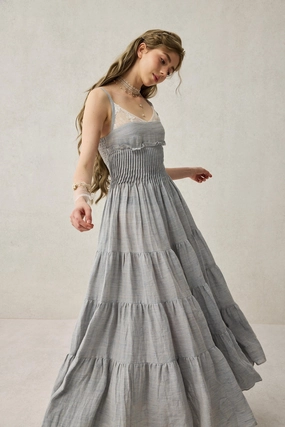 Daisy Veil 30 | Accordion Pleated Linen dress Ultra Soft Outdoor Lifestyle