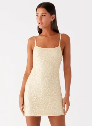 Coastal Chic Body Positive Danali Mini Dress - Yellow