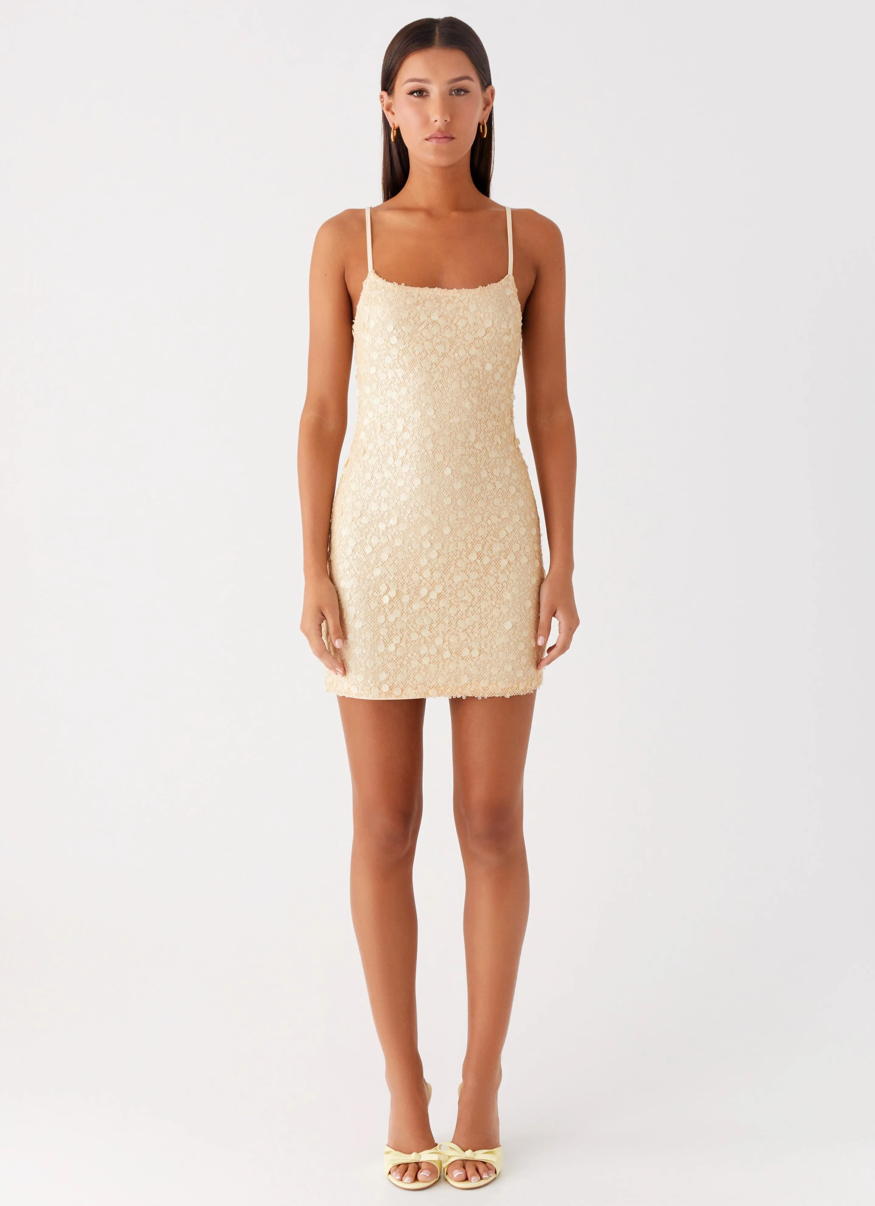 Danali Mini Dress - Yellow Casual Smart Classic Mood