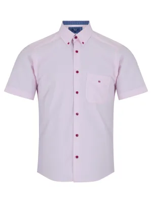 Daniel Grahame Geneva Short Sleeve Casual Shirt - Pink