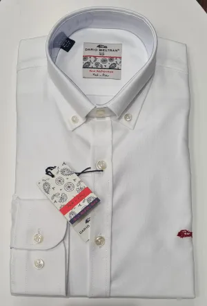 Dario Beltran Zamina Regular Fit Long Sleeve Shirt 2260 - White