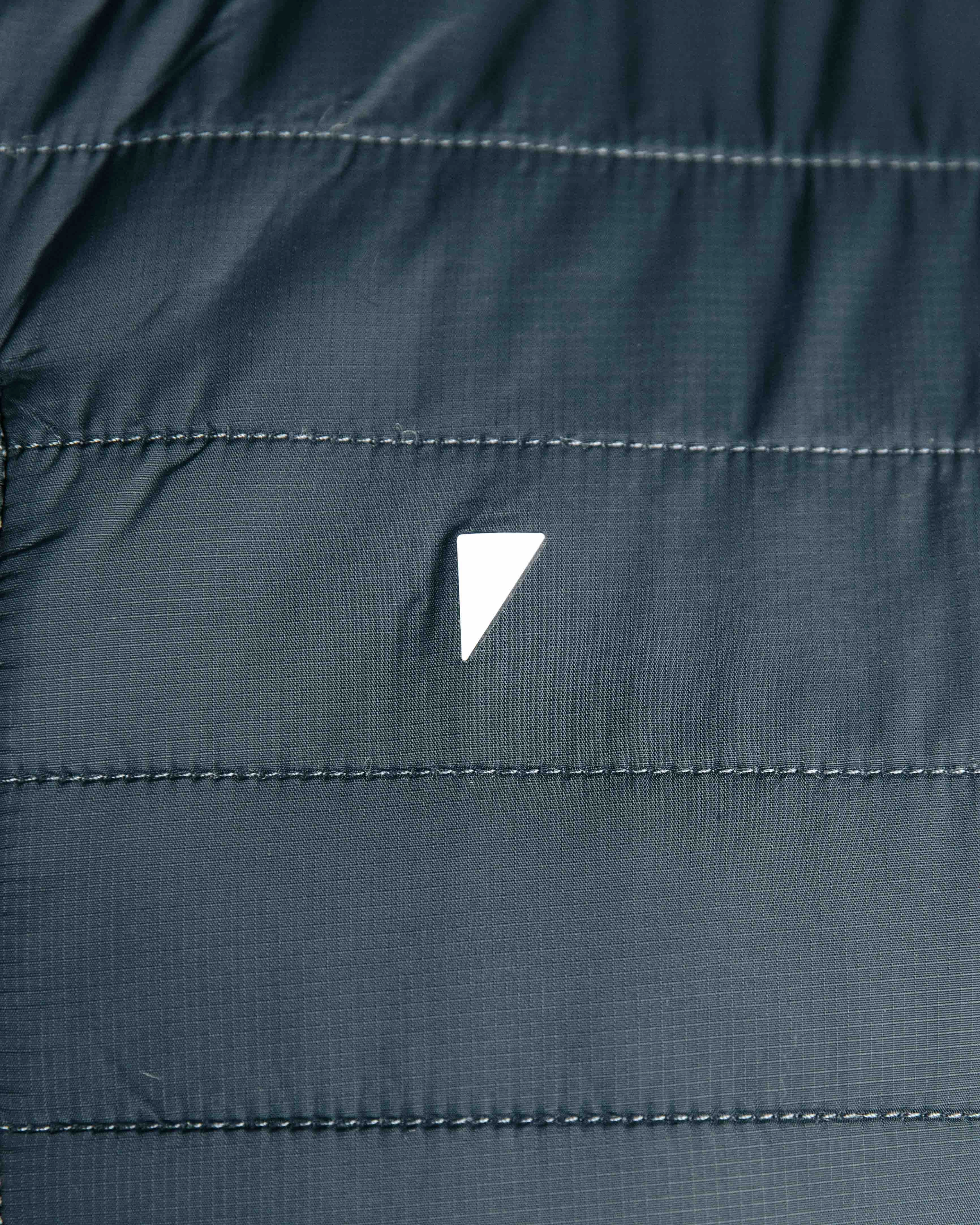 Dark Gray Puff Vest Durable Design Airy Cloth