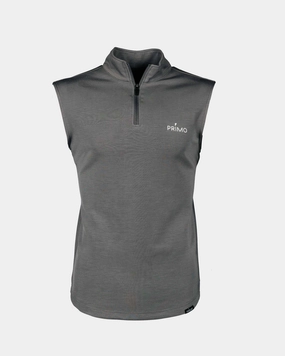 Dark Gray Quarter Zip Vest SnagResistant Silicone Grip Interior