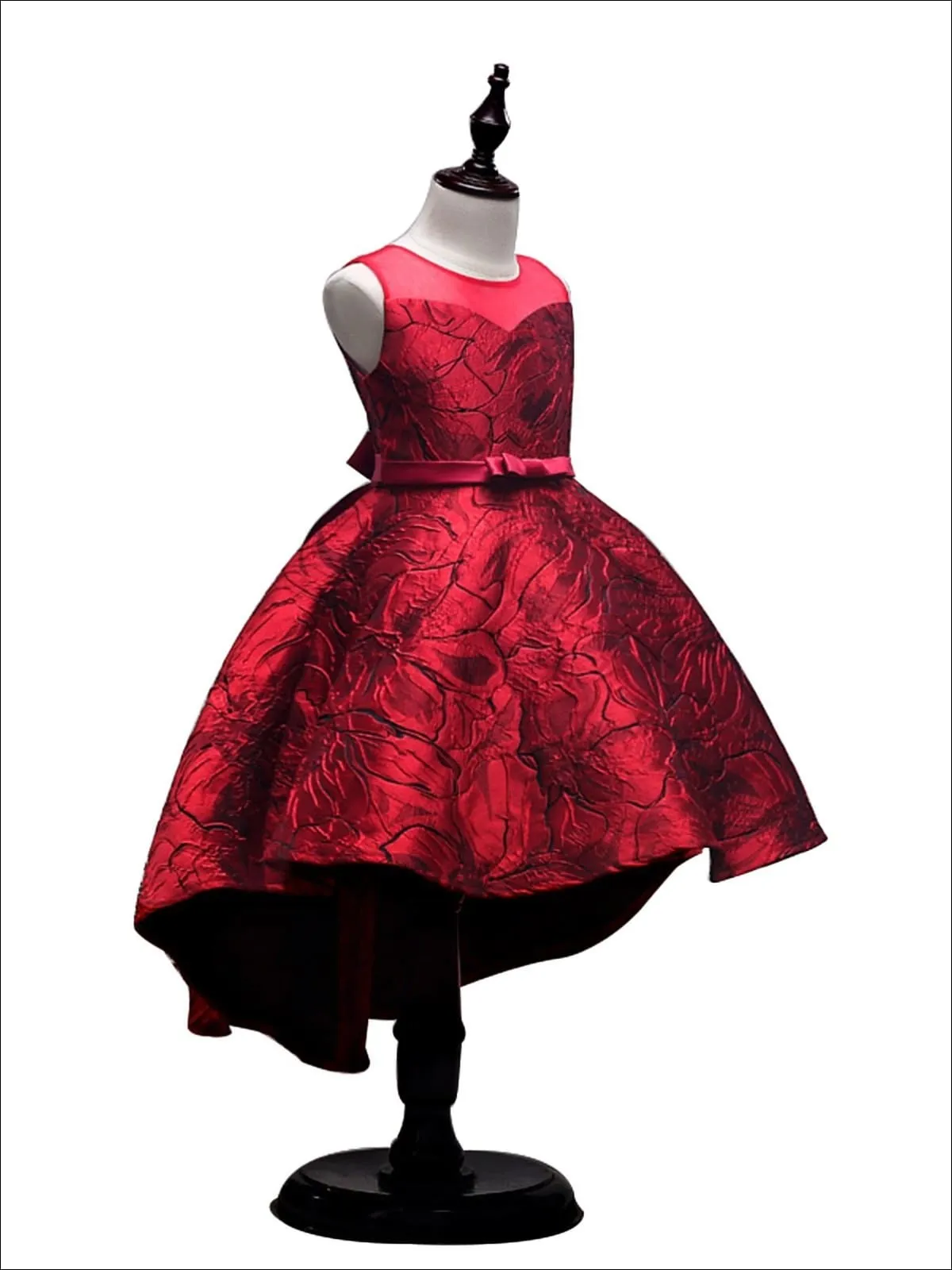Darling Rose Hi-Lo Jacquard Dress