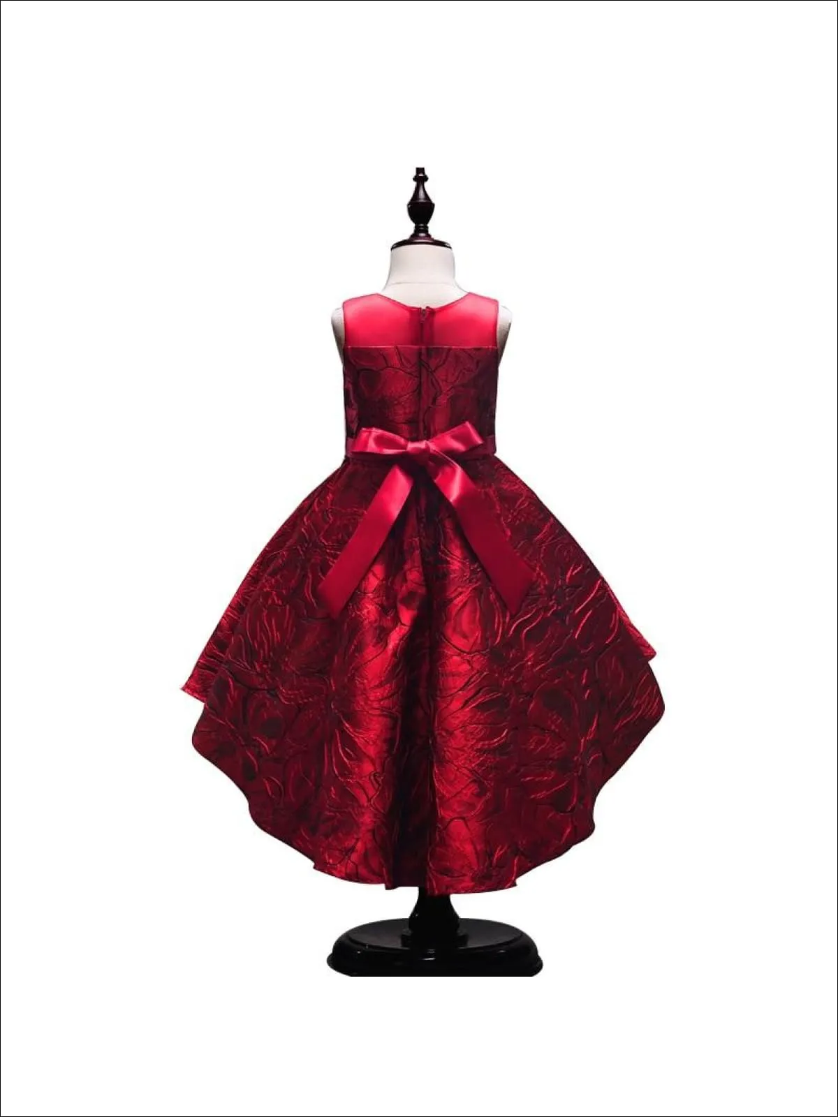 Darling Rose Hi-Lo Jacquard Dress