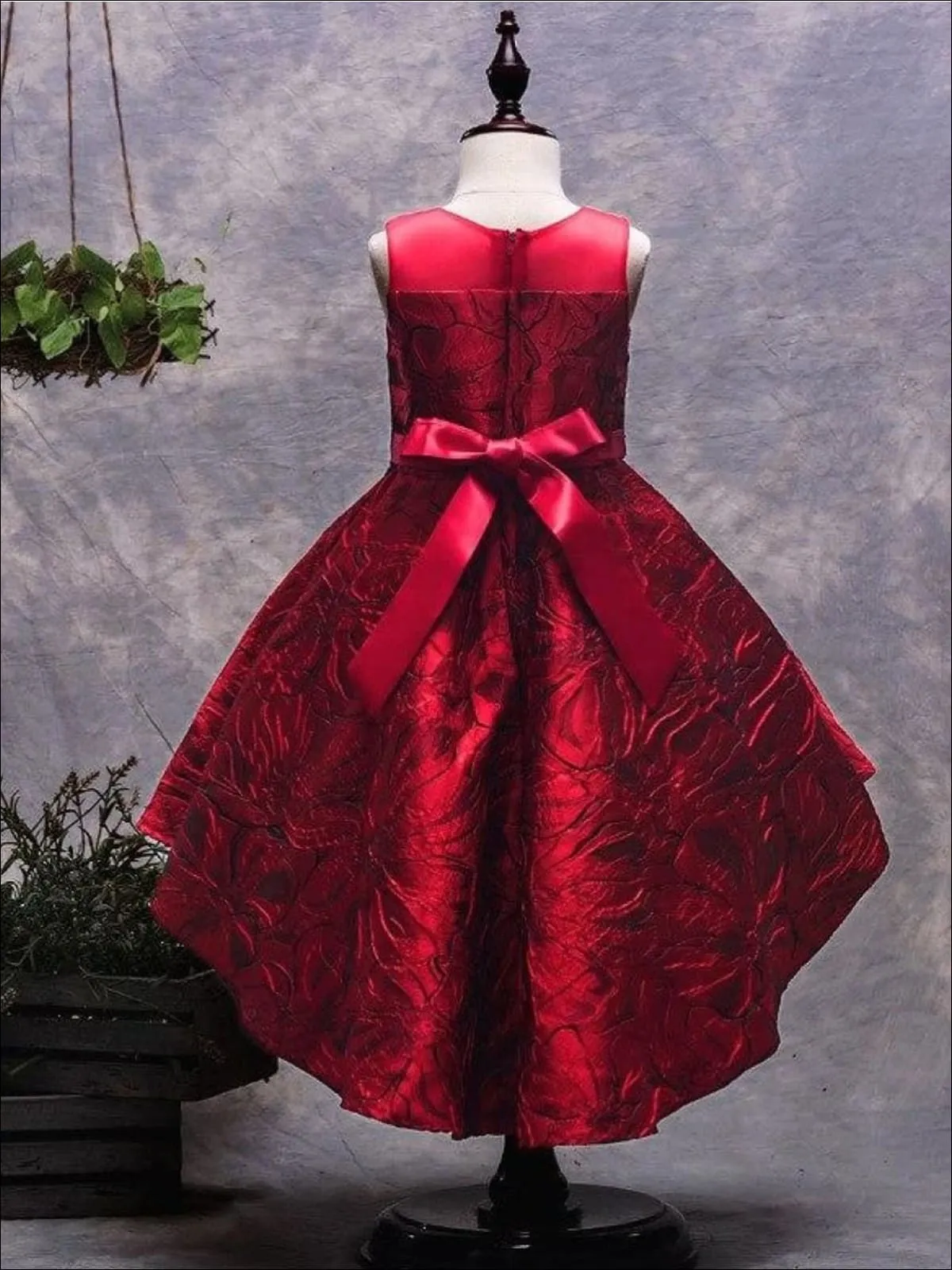 Darling Rose Hi-Lo Jacquard Dress