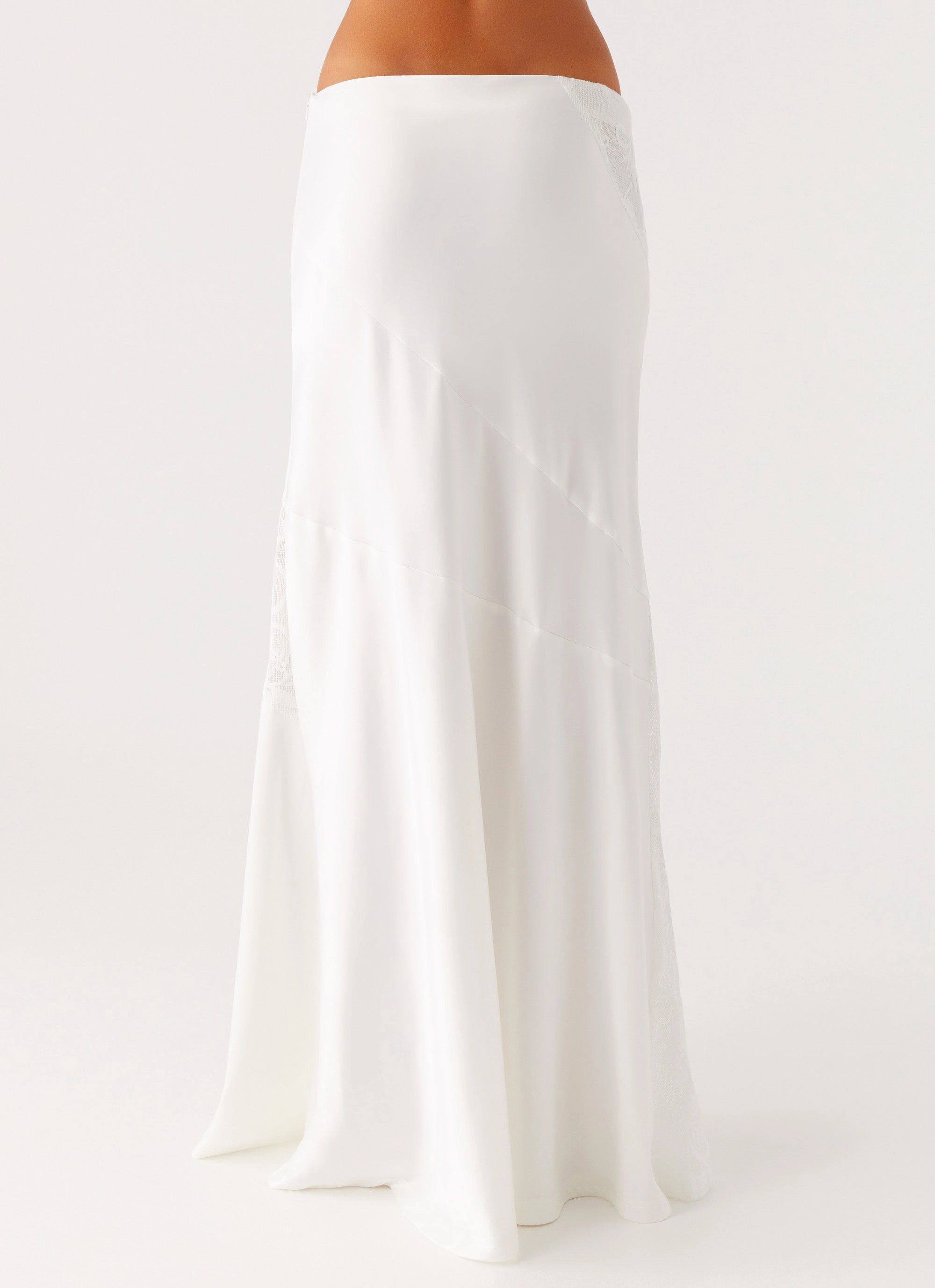 Chill Wear Dasie Lace Maxi Skirt - White