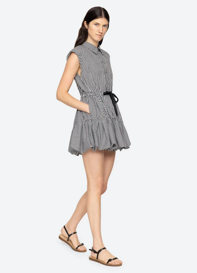 SEA NY Neci Gingham Bubble Dress All Season