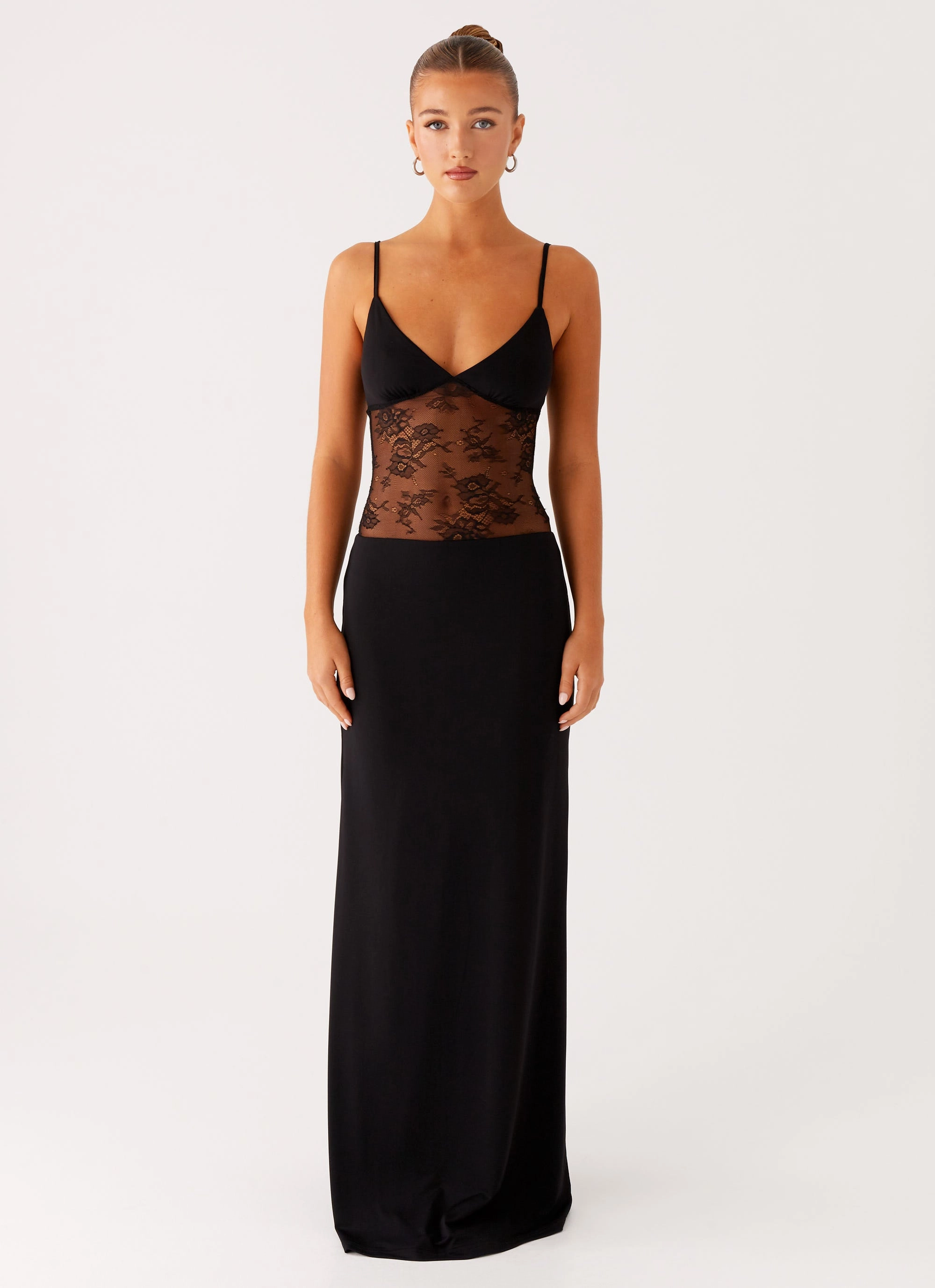 Envy Maxi Dress - Black PlushLining Cafe Vibe