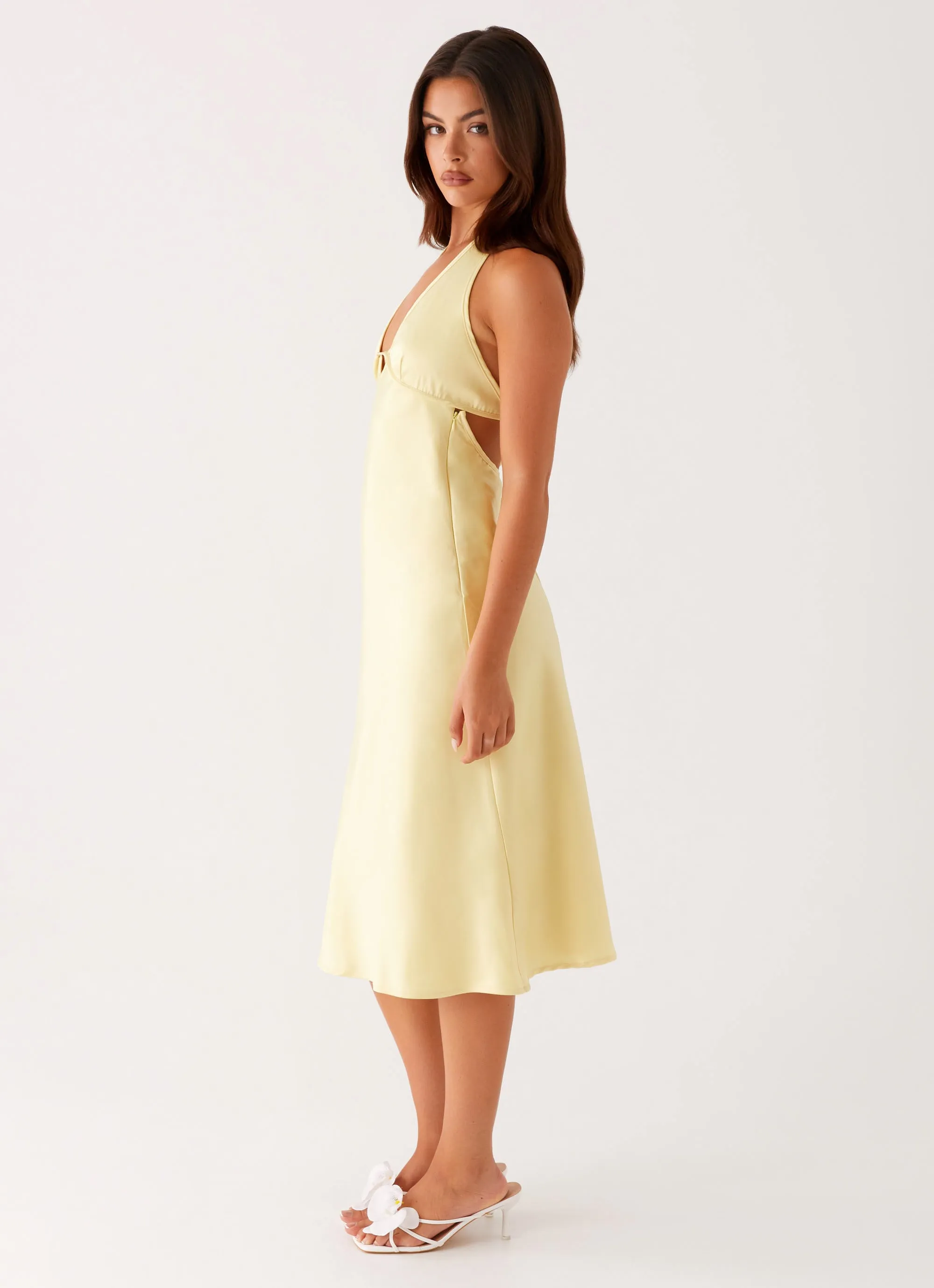 Davies Midi Dress - Yellow Vintage Vibe