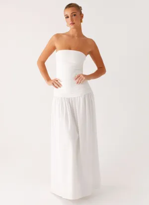 Tyrah Maxi Dress - White Feminine Touch