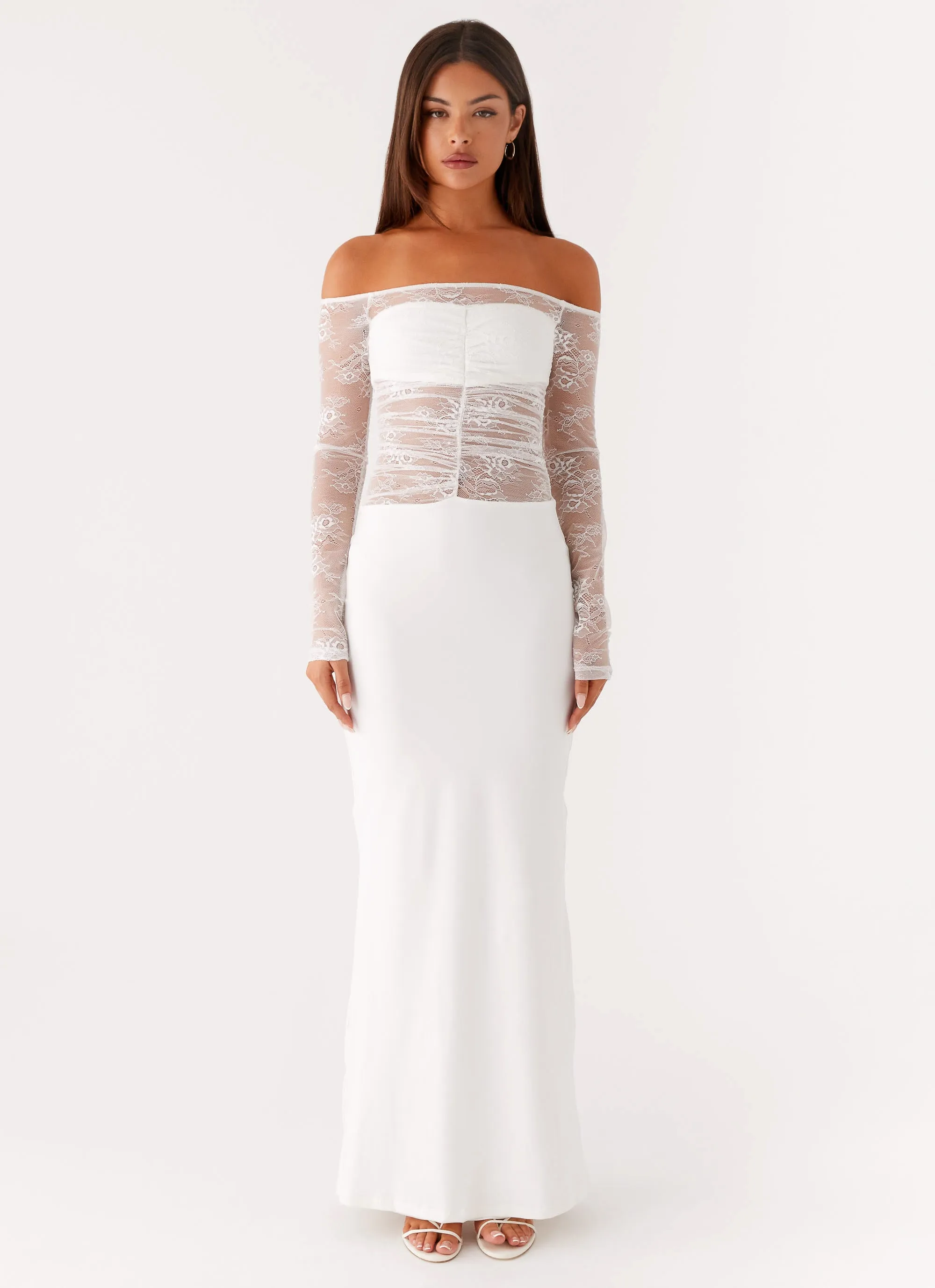 Contemporary Vibe Perfect Fit Avi Maxi Dress - White