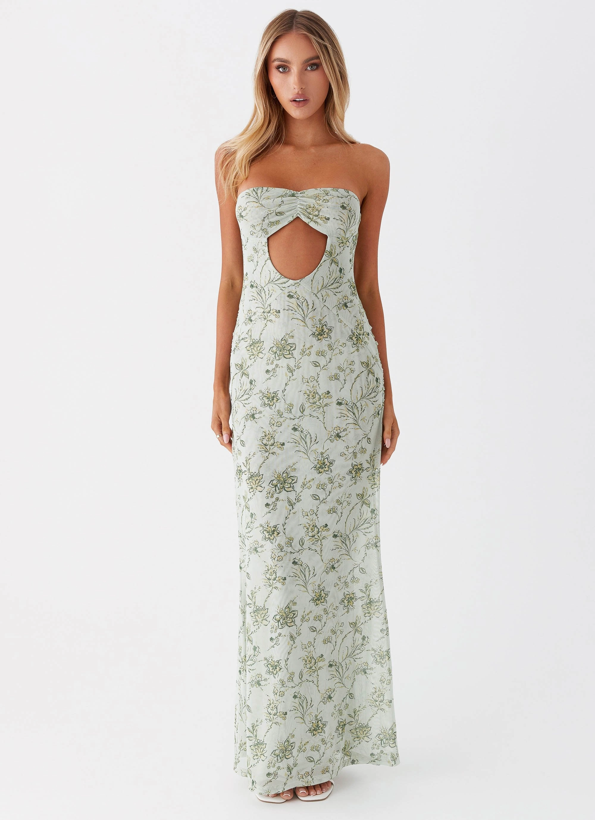 Smooth Mood Dearest Maxi Dress - Sage Floral