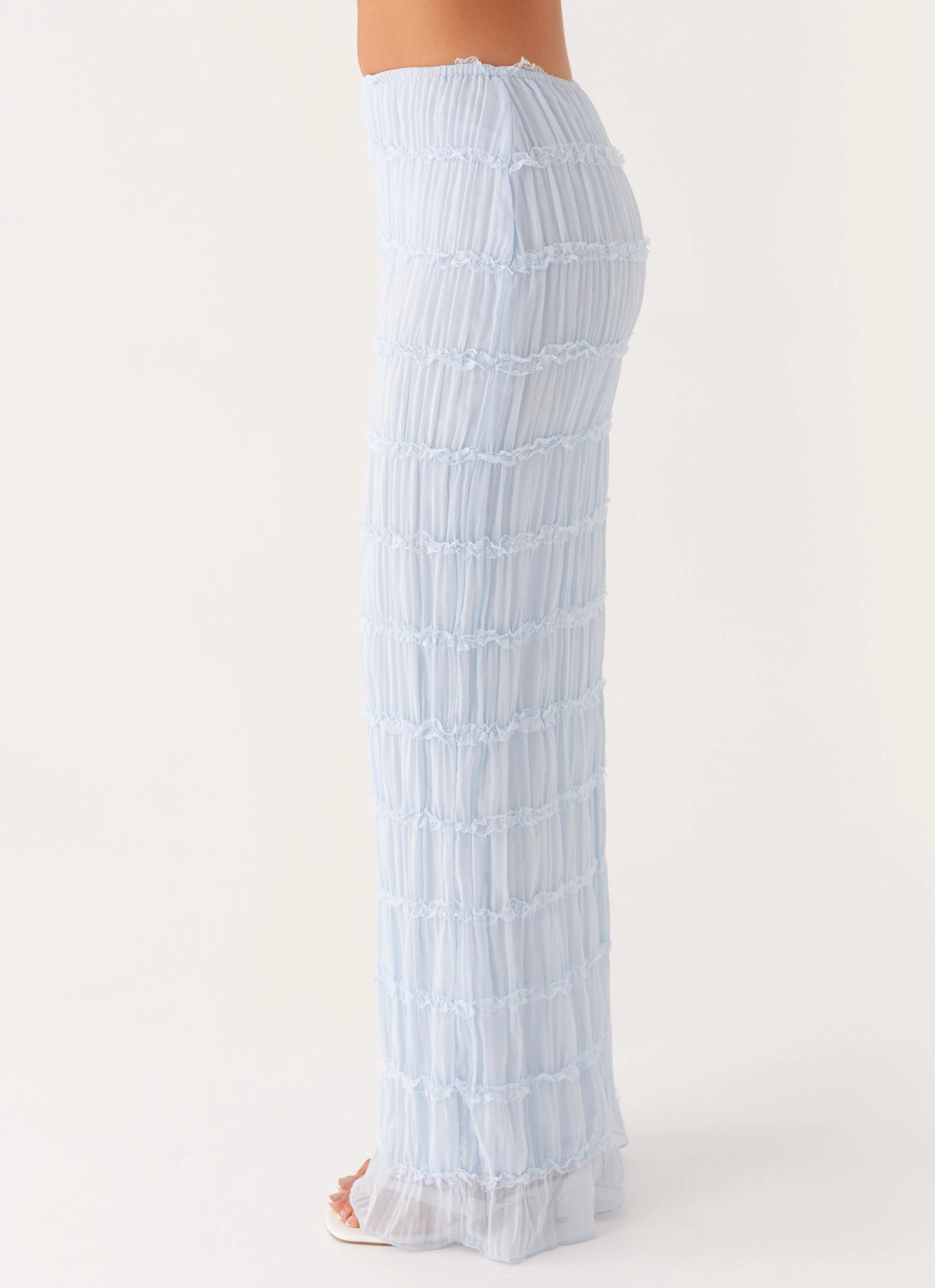 Daydreaming Low Rise Maxi Skirt - Blue Breath Fit