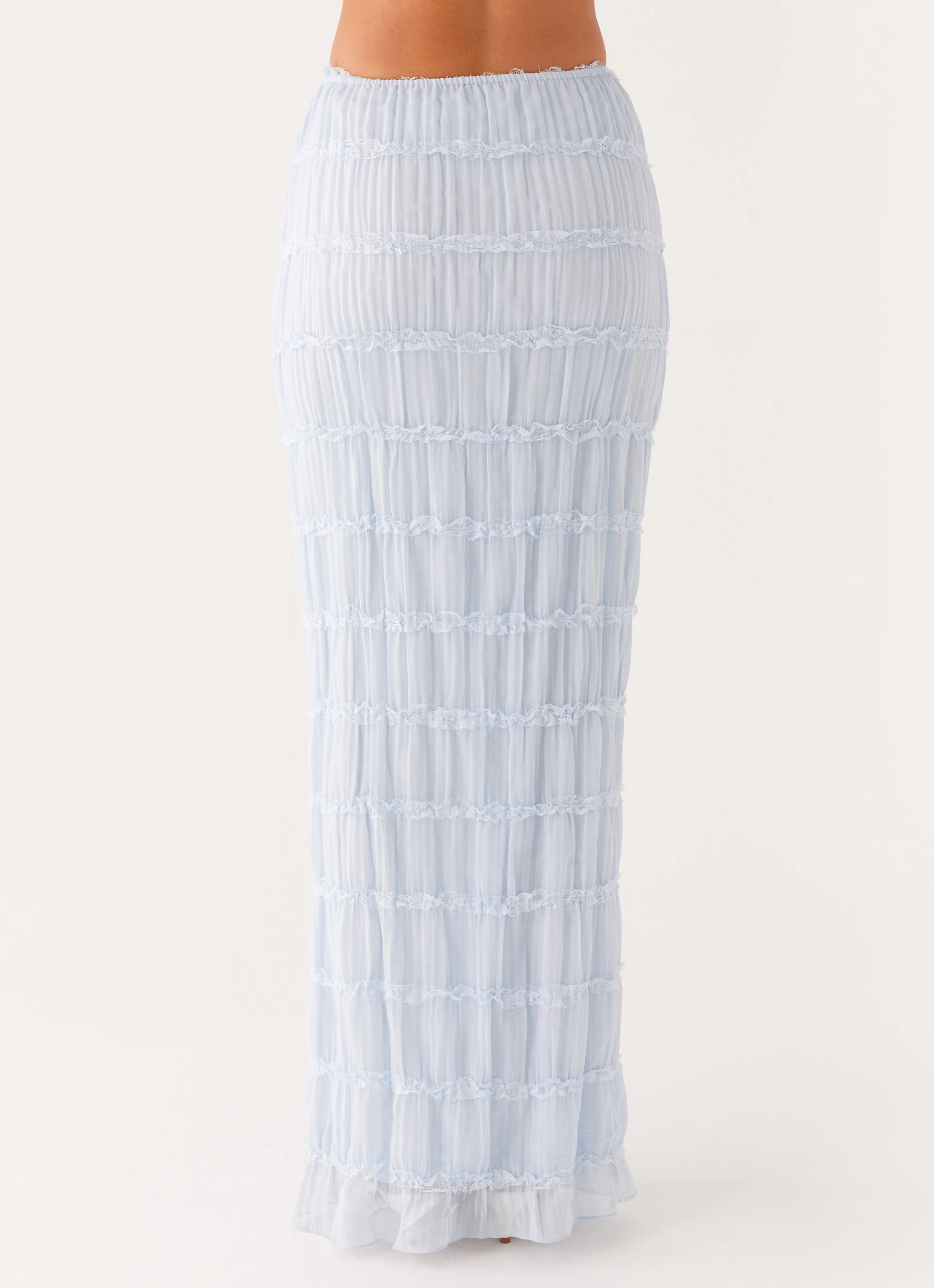 Active Fit Relaxed Waist Daydreaming Low Rise Maxi Skirt - Blue
