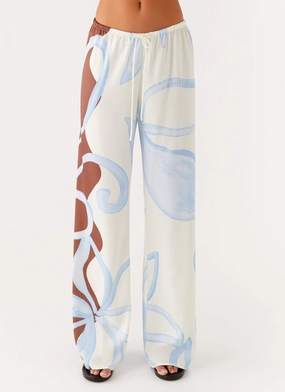 Deacon Low Rise Pants - Bloom Wave Print Quick Release Buckle Clean Finish