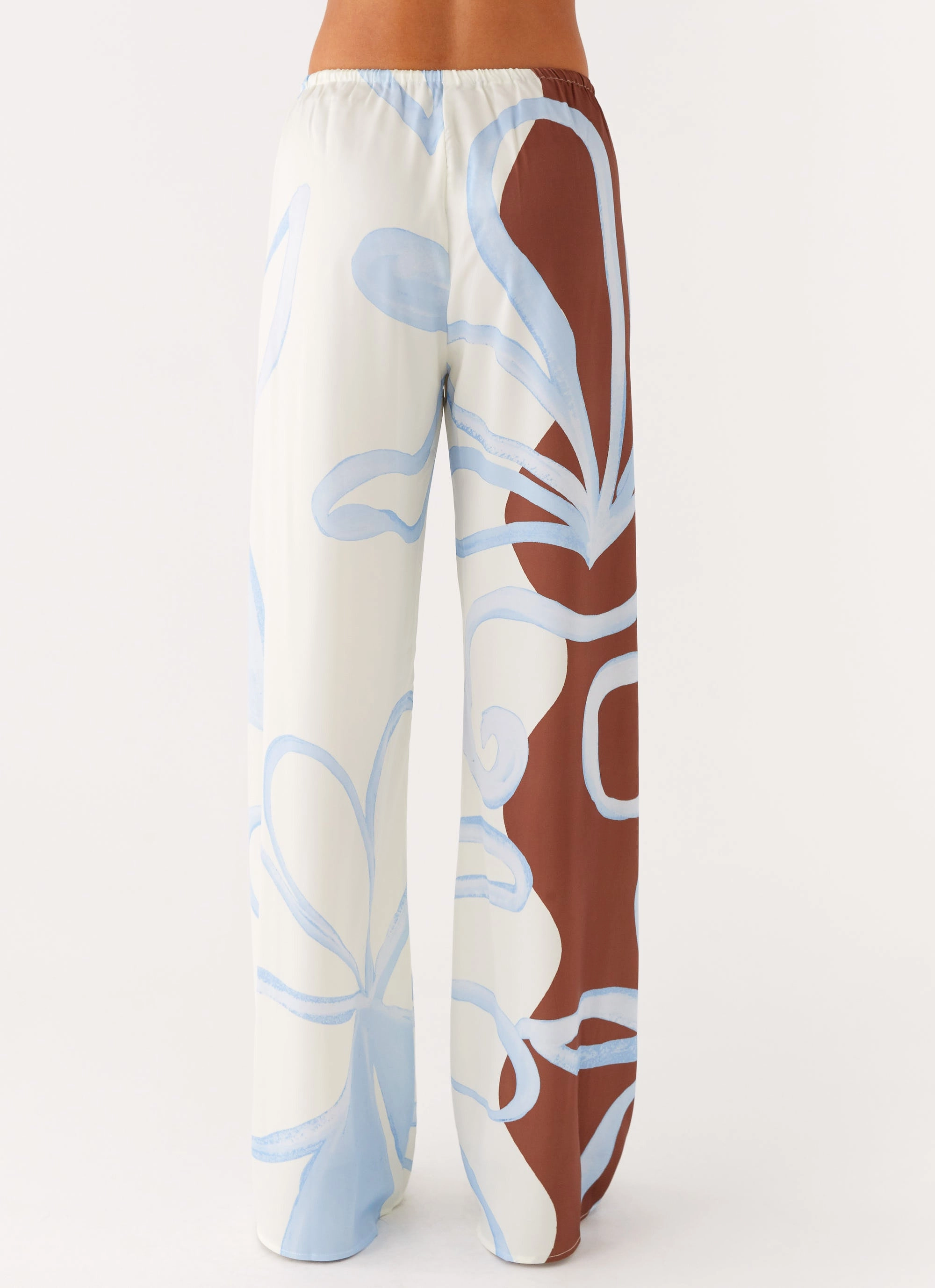 Anti Snag Fabric Deacon Low Rise Pants - Bloom Wave Print