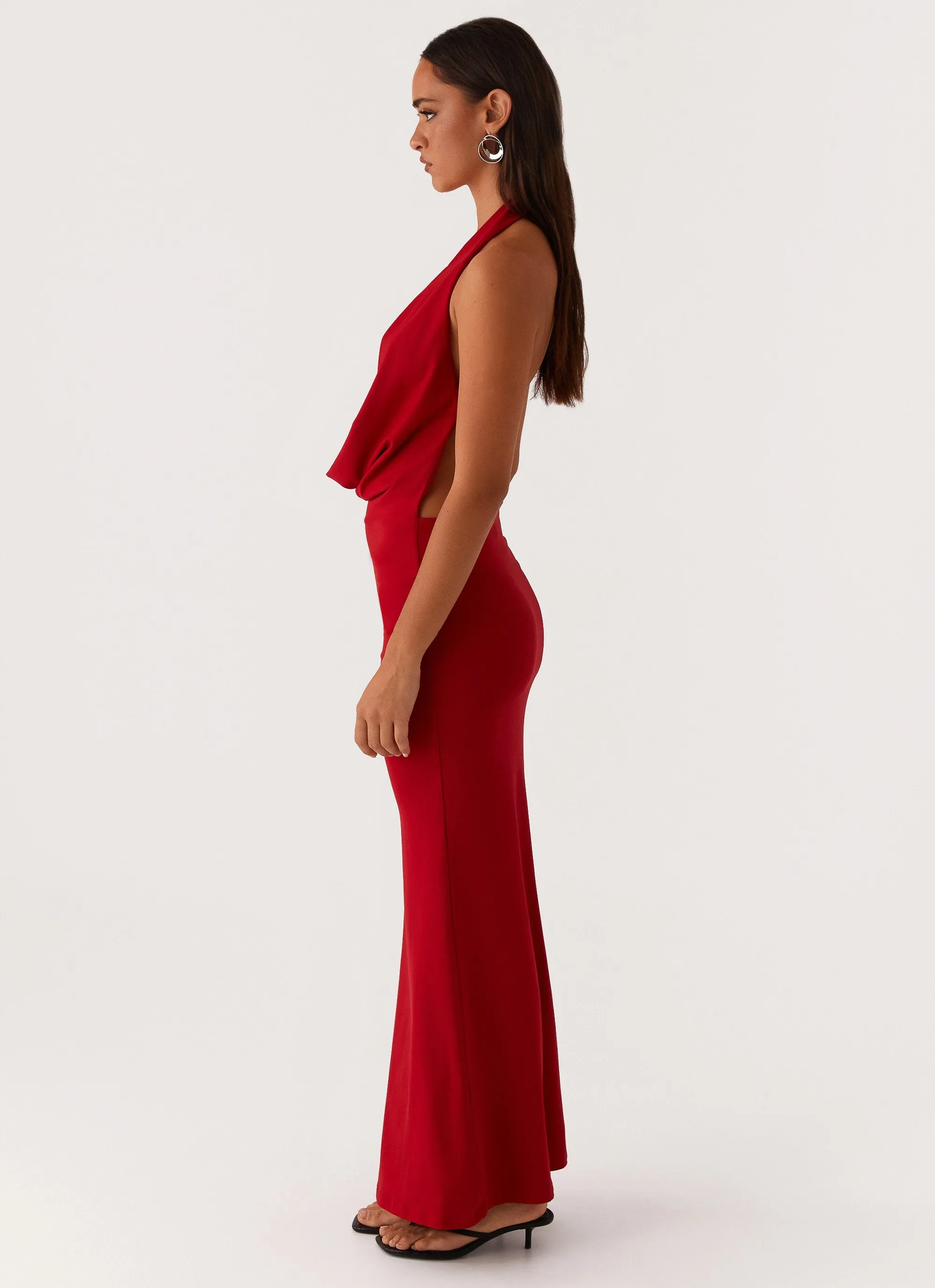 Dedicated Maxi Dress - Red Vibrant Look