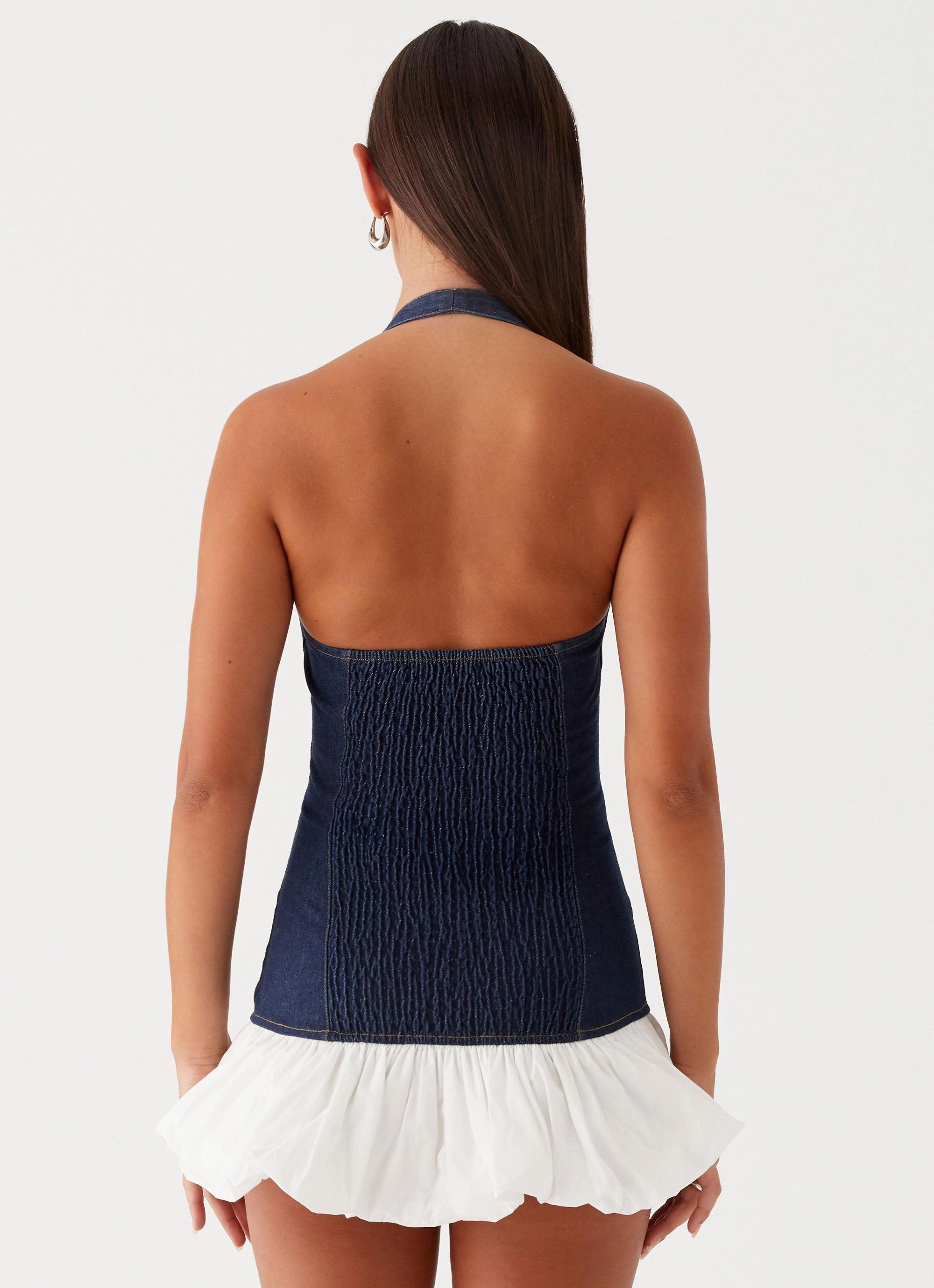 Style Blend Love Soft Georgina Denim Mini Dress - Blue