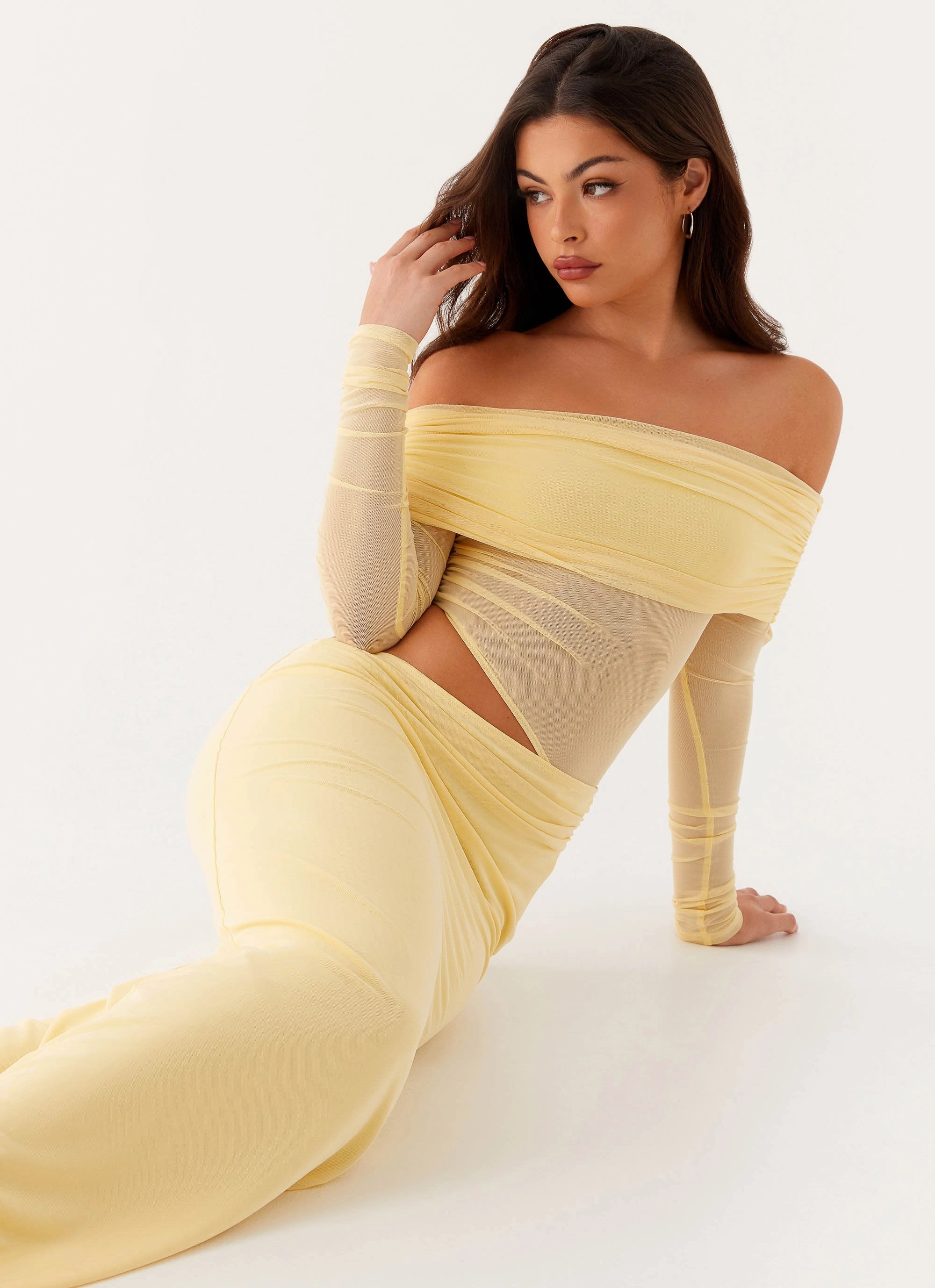 Emery Maxi Dress - Yellow London Edge