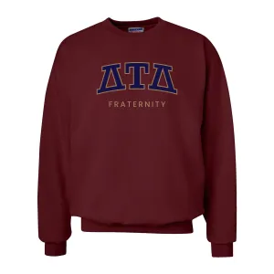 Delt Maroon Old School Crewneck Delt Maroon Old School Crewneck