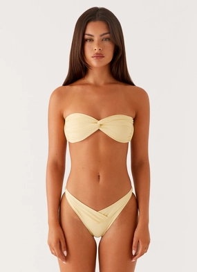 Delta Bikini Bottoms - Lemon Windproof Chest Panel
