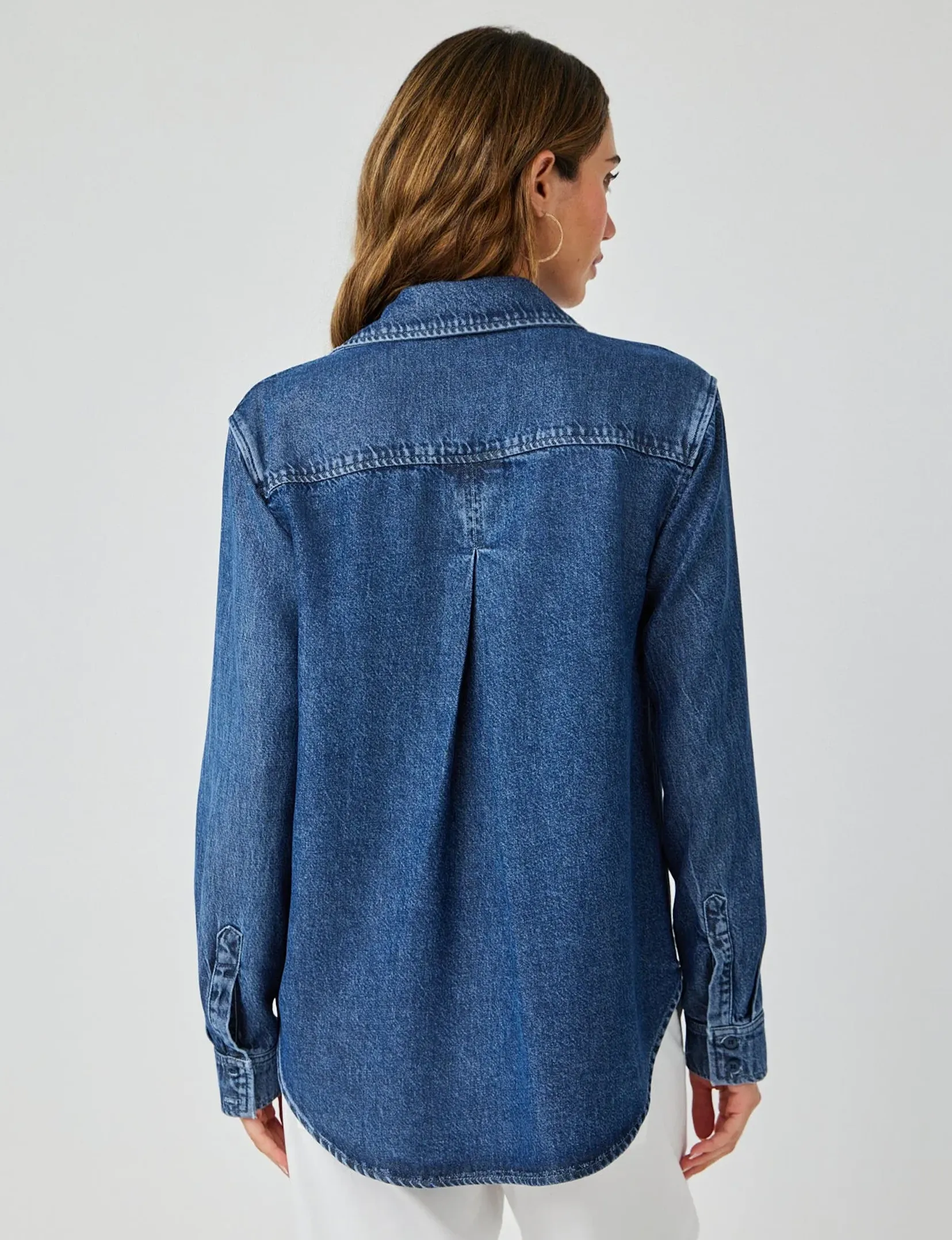 Denim Button Down Shirt, Horizon Wash