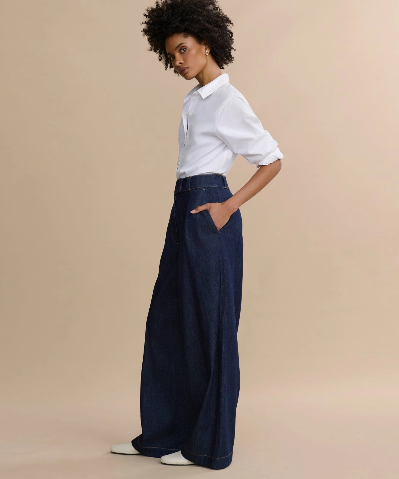 Denim Newport Trouser Flattering Design Easy Care Fabric Finish