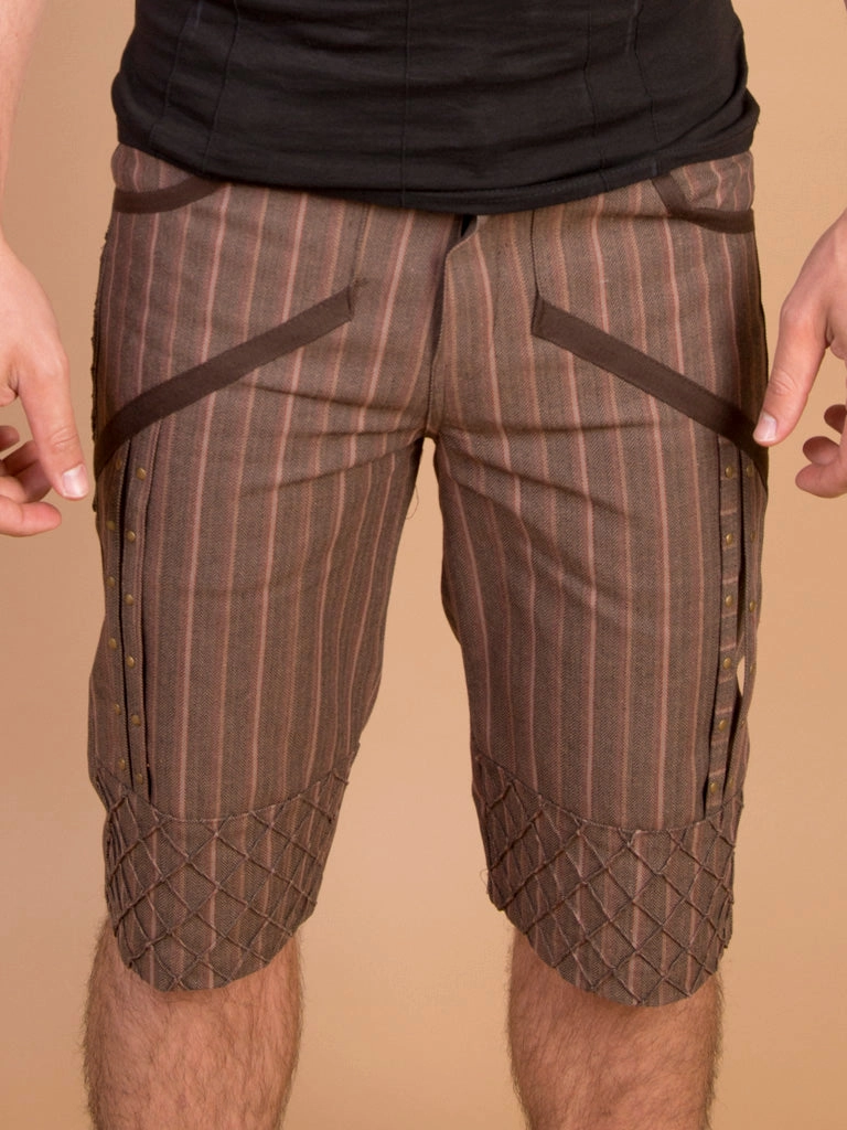 Denim Pintex Shorts Layered Look