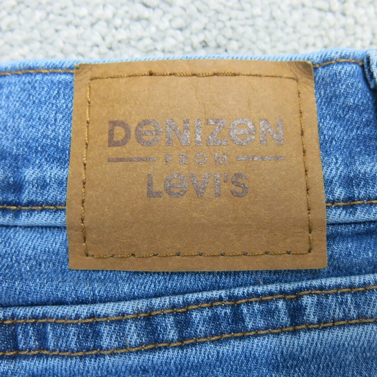 Denizen From Levi's Women Straight Jeans Denim Distressed  Mid Rise Blue SZ W27