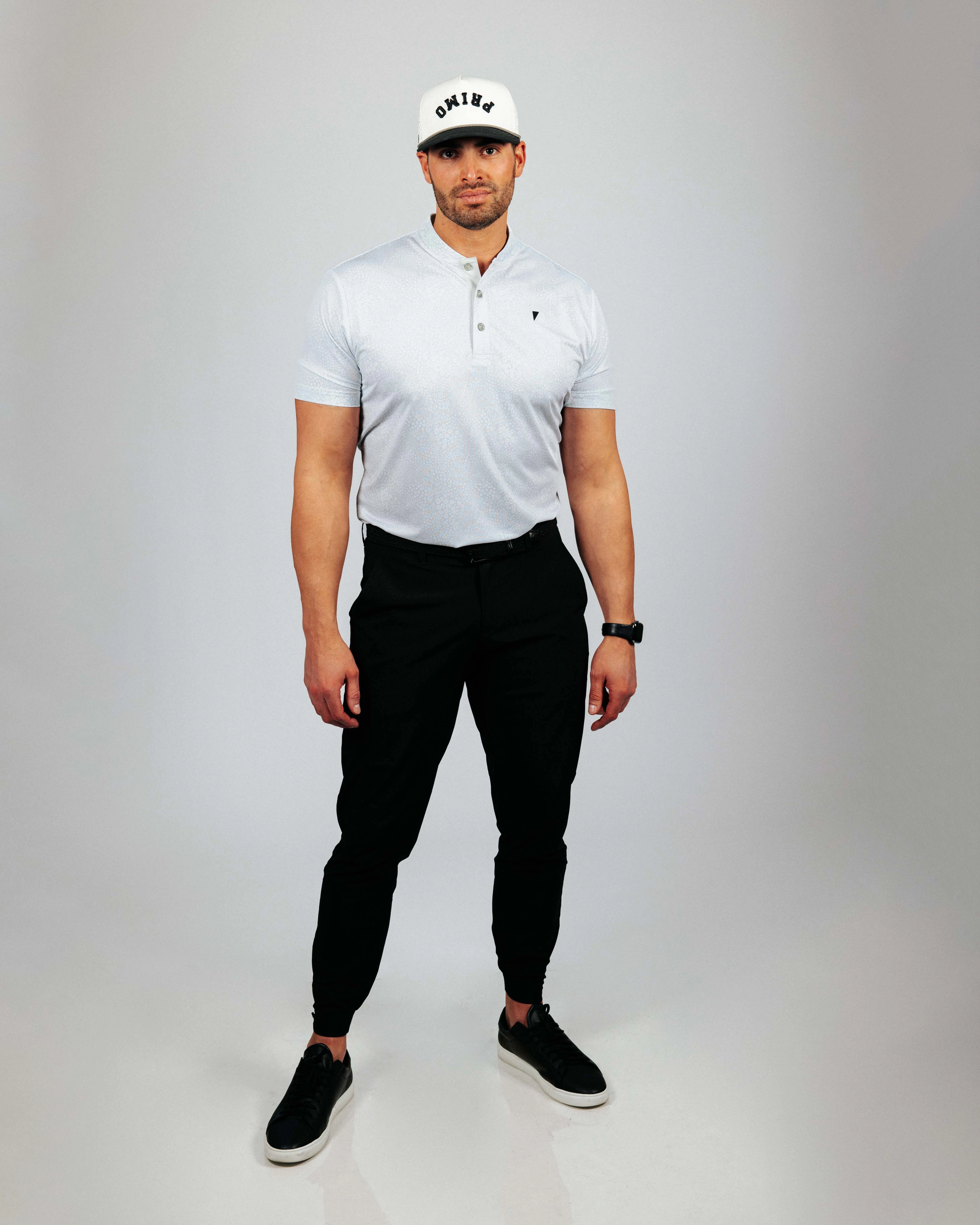 Soft Cotton MultiPanelBreathability Light Gray Grove Blade Collar Polo