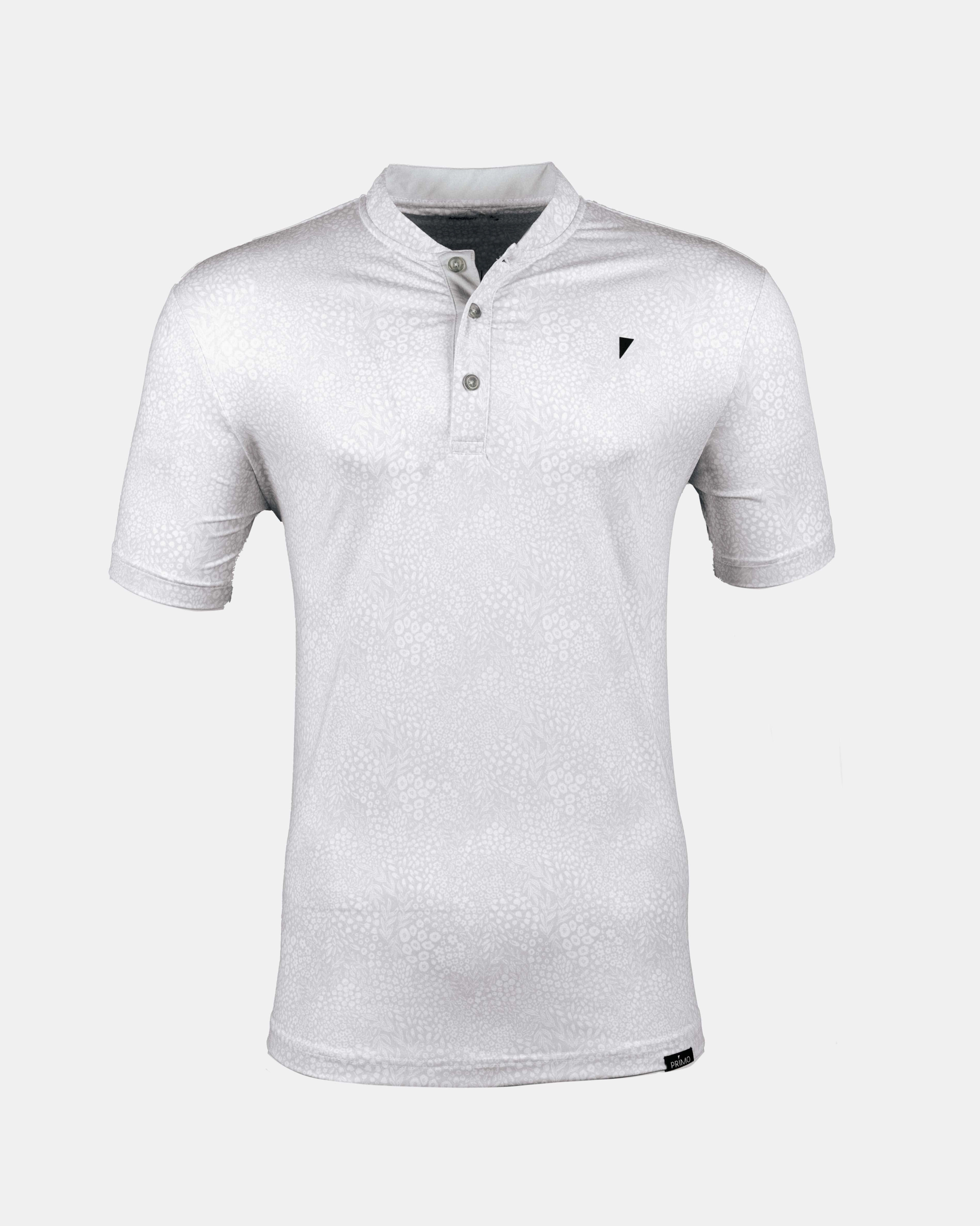 Light Gray Grove Blade Collar Polo Trendy Sweater