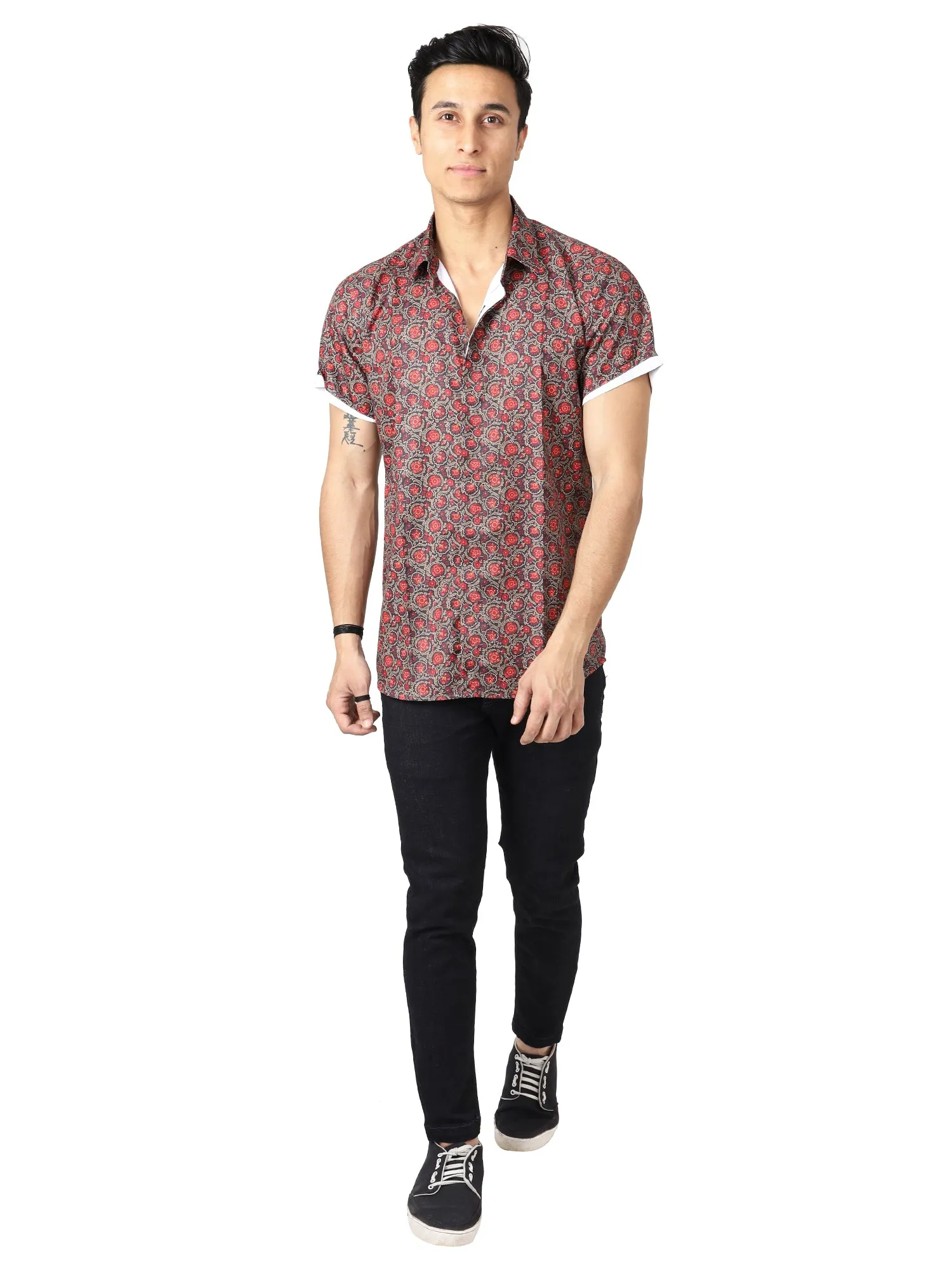 Digital Printed brown Casual Shirt