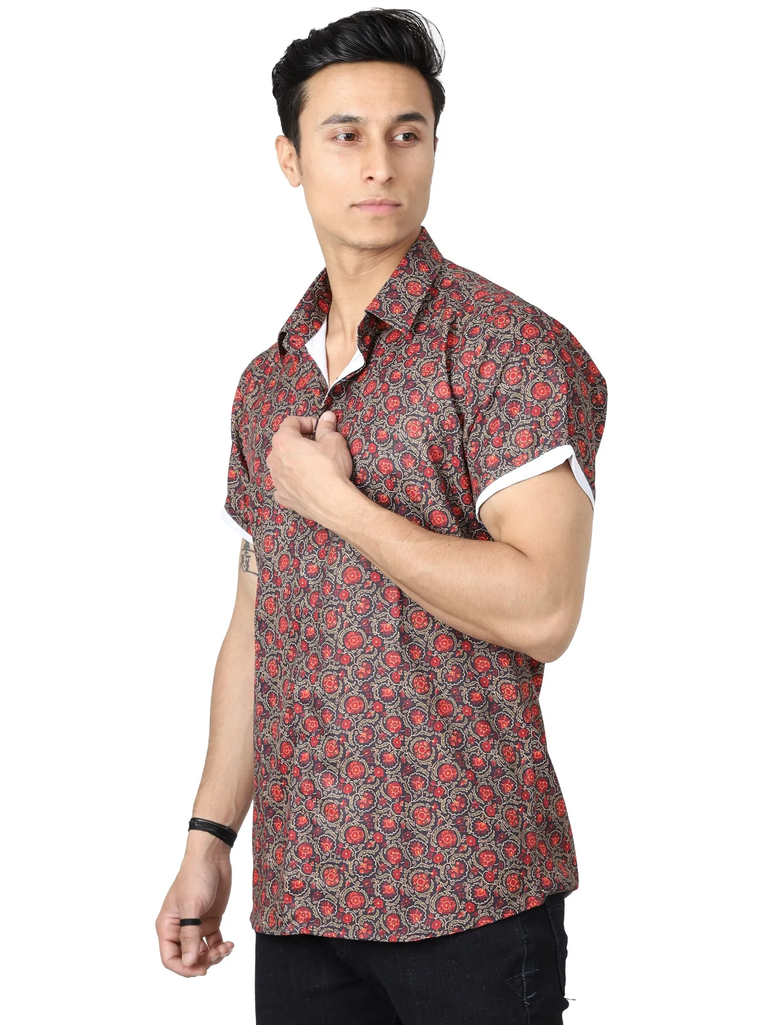Digital Printed brown Casual Shirt