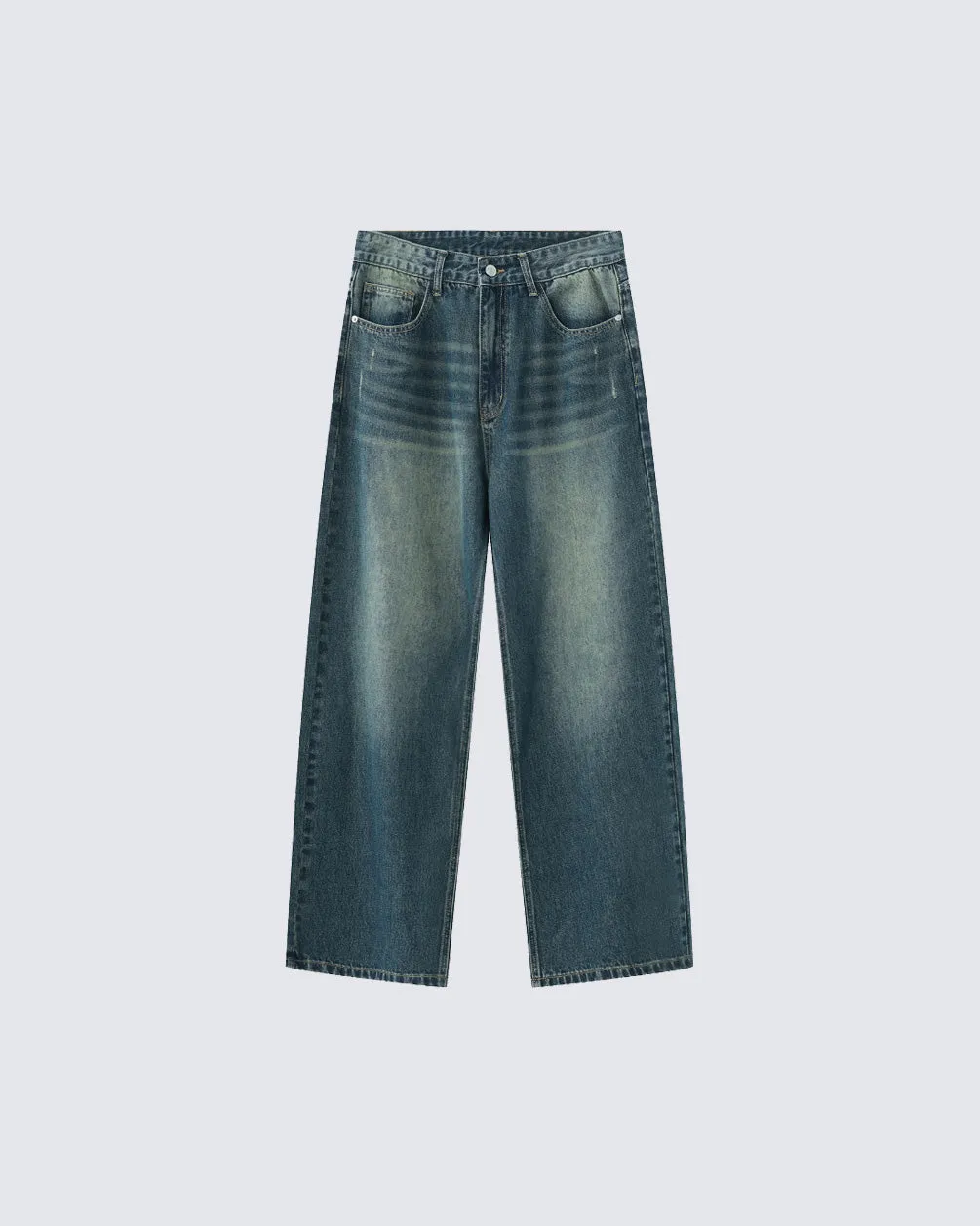 Distressed Loose-Fit Jeans