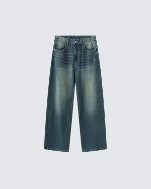 Distressed Loose-Fit Jeans