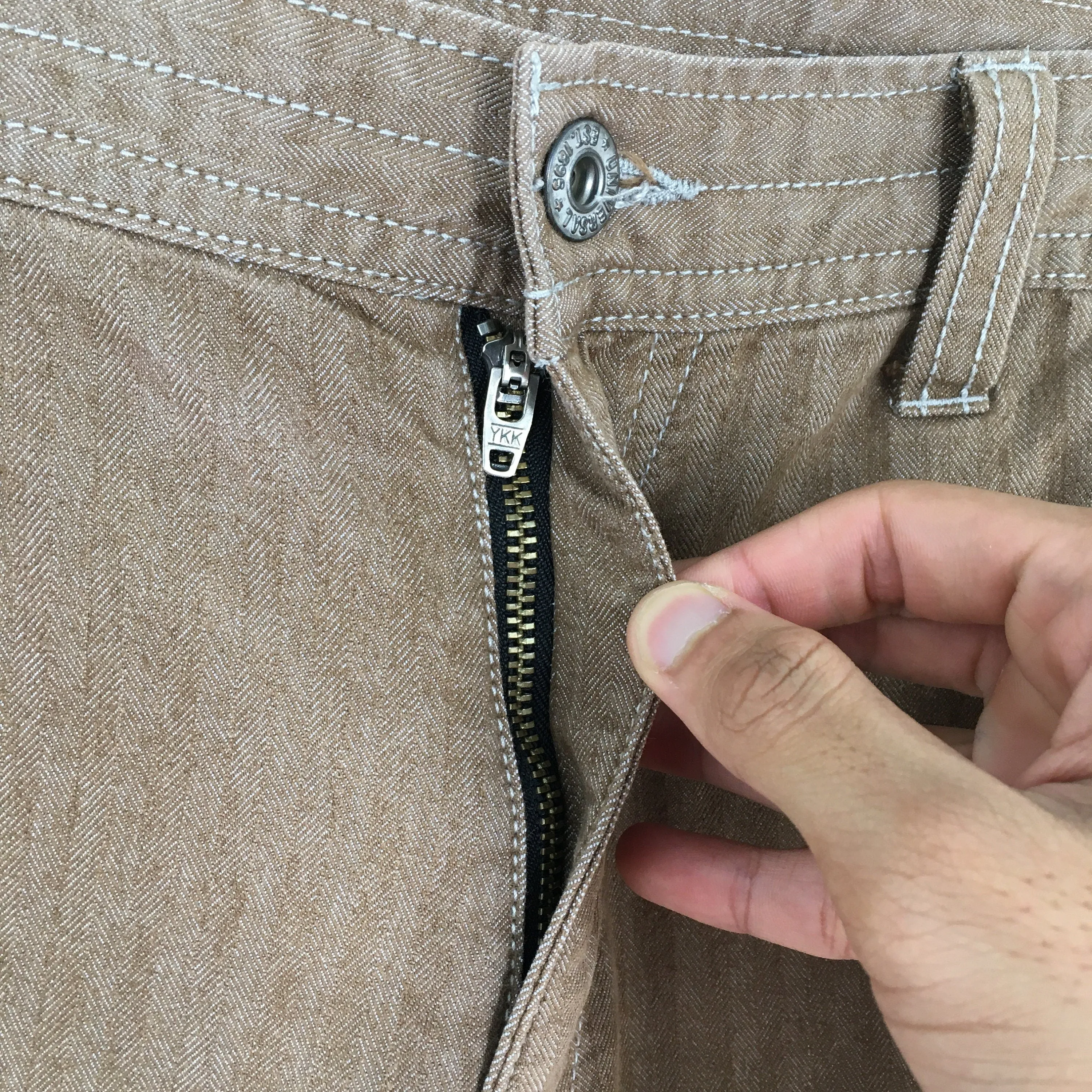 Dogman Japanese Herringbone Cargo Pants Size 34x30