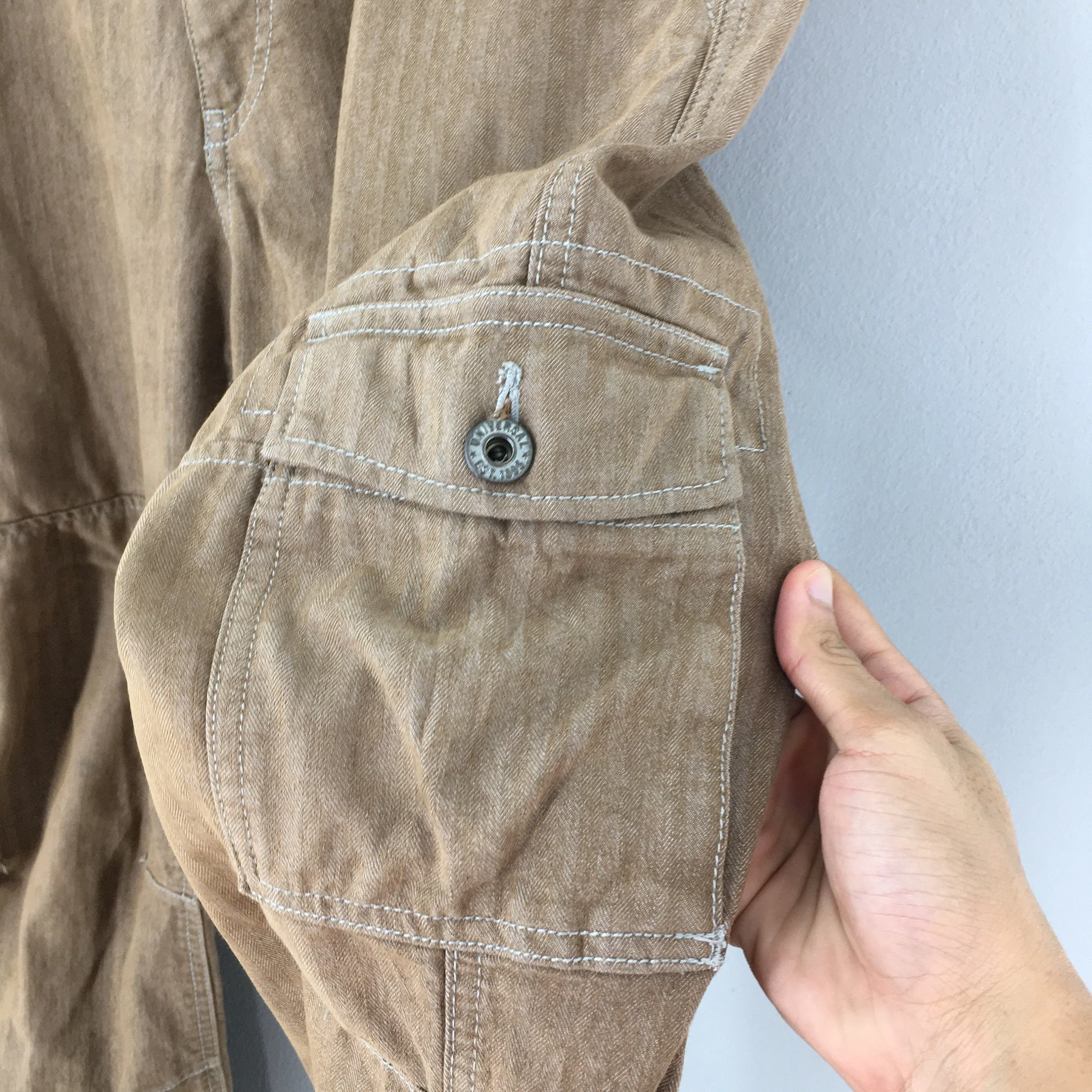 Dogman Japanese Herringbone Cargo Pants Size 34x30