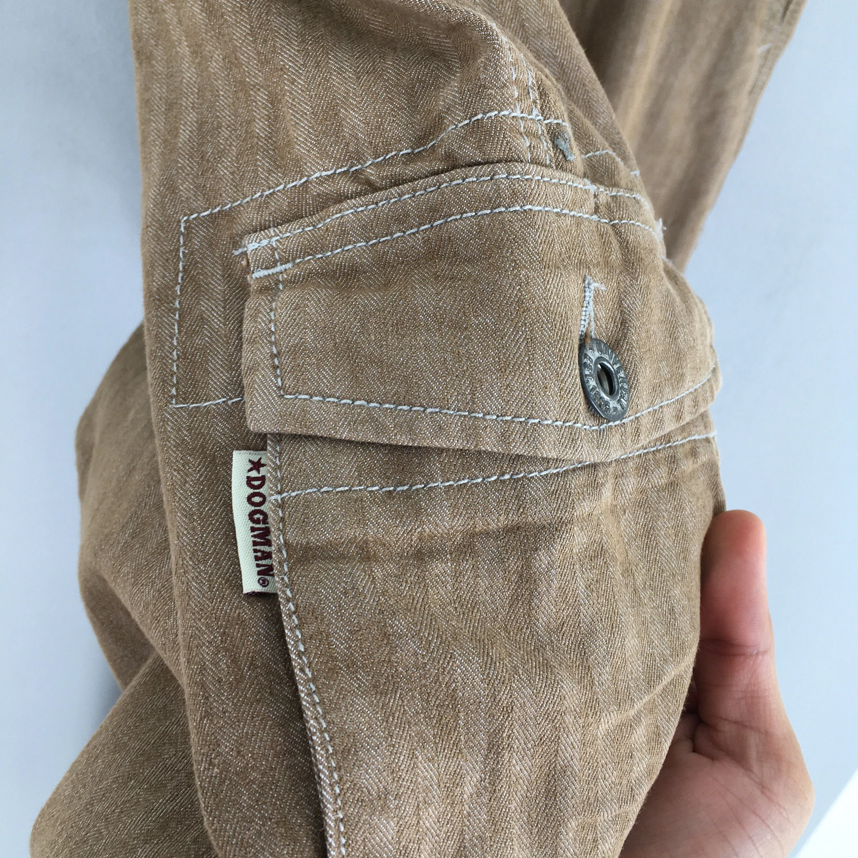 Dogman Japanese Herringbone Cargo Pants Size 34x30