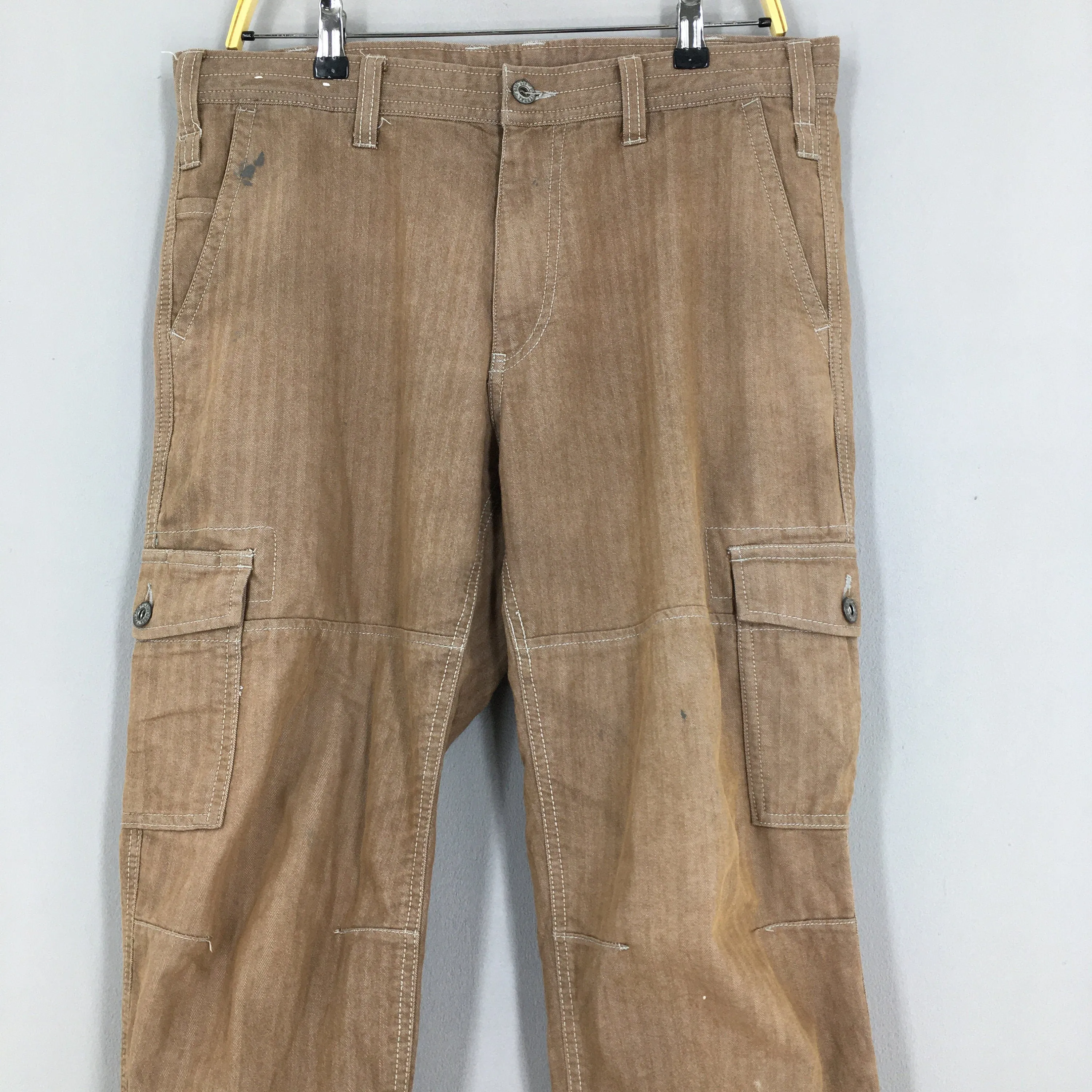 Dogman Japanese Herringbone Cargo Pants Size 34x30